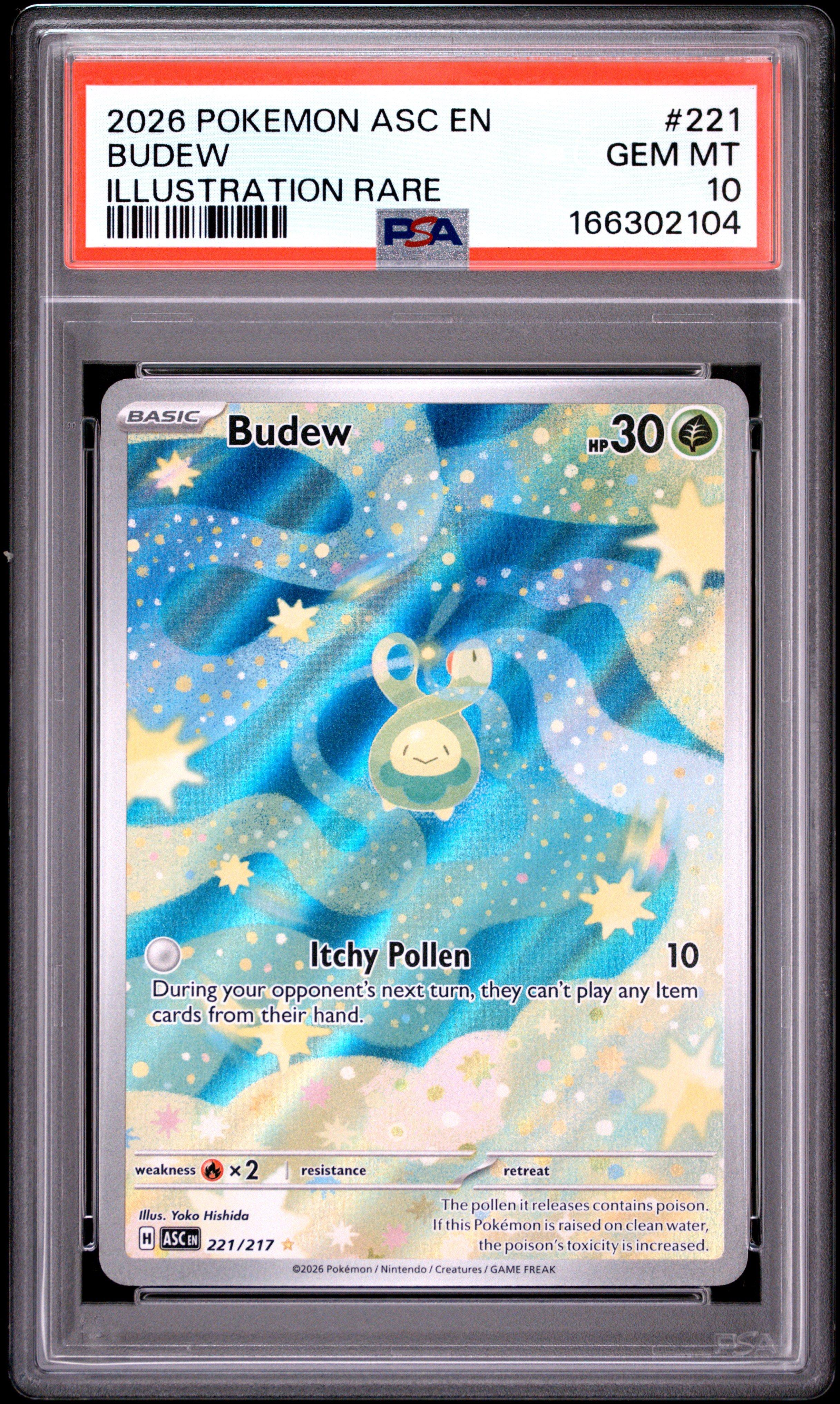 2026 Pokemon Asc En-ascended Heroes 221 Budew Illustration Rare