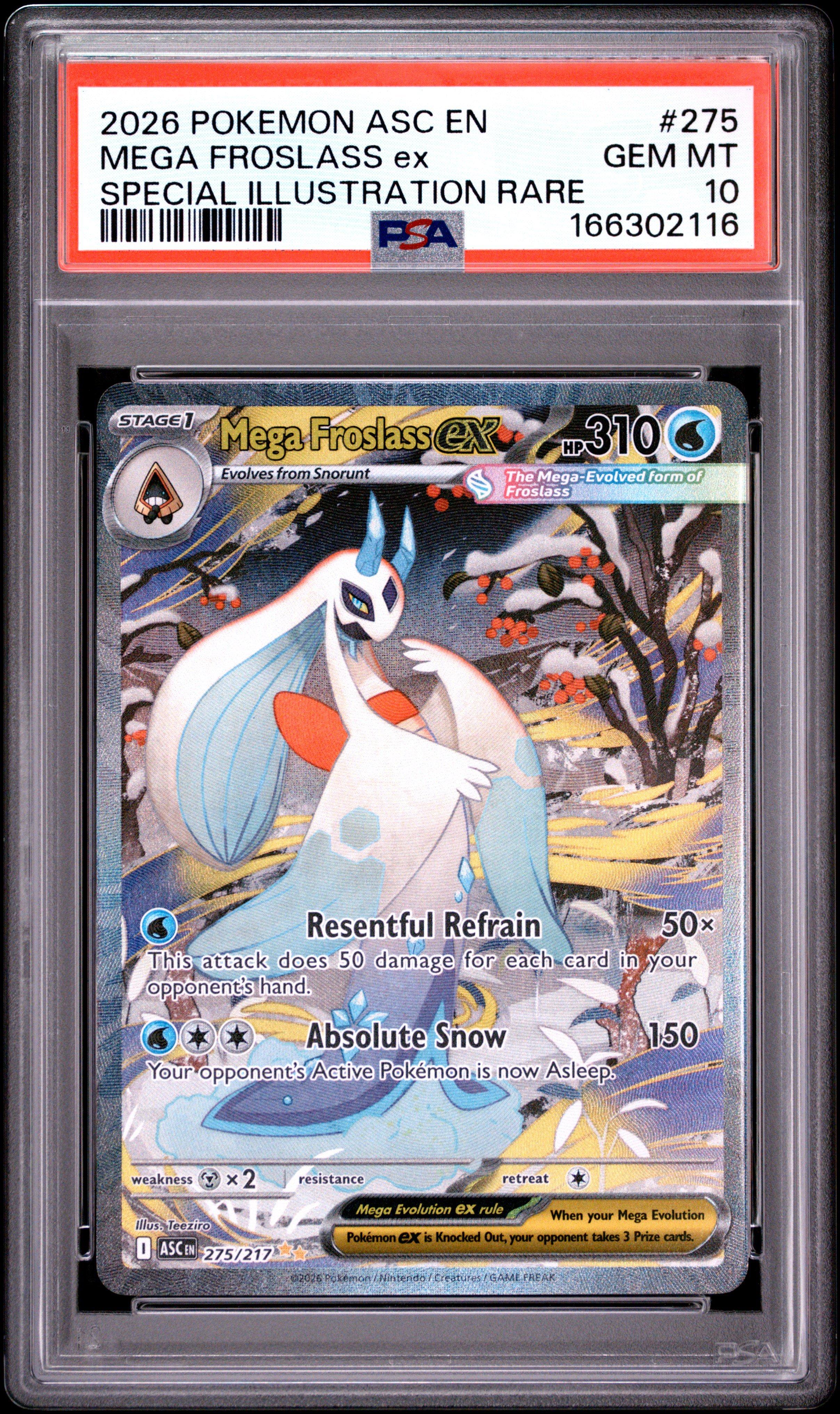 2026 Pokemon Asc En-ascended Heroes 275 Mega Froslass Ex Special