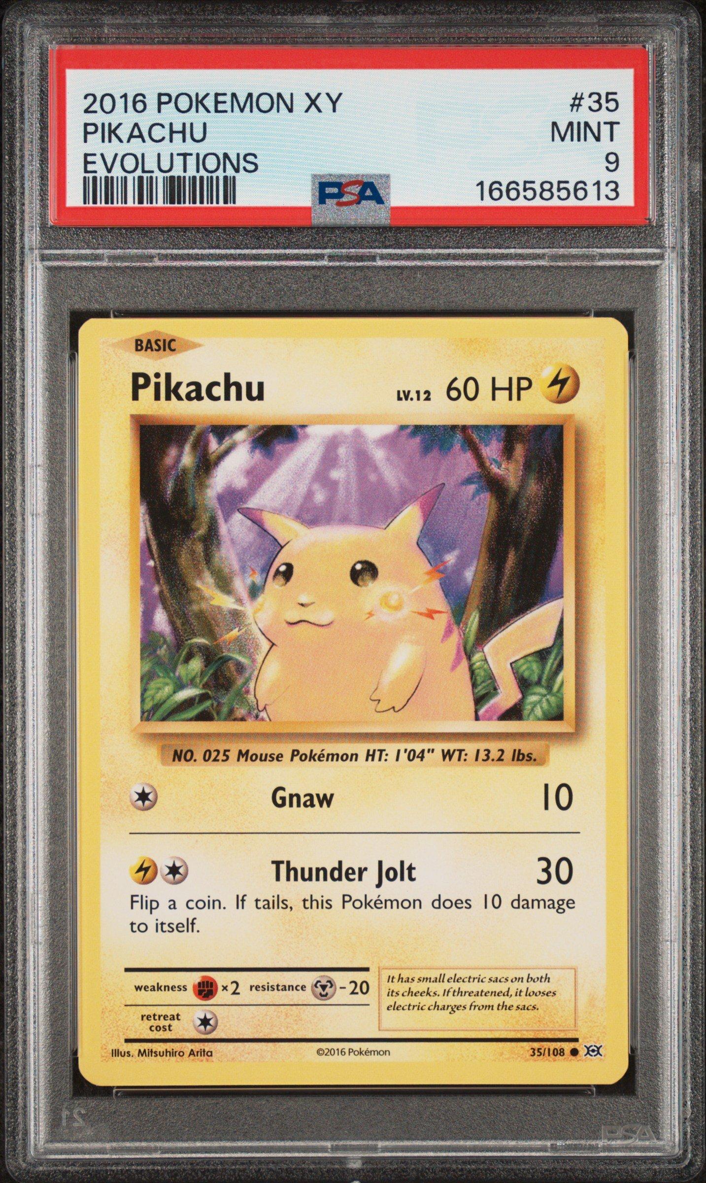 2016 Pokemon Xy Evolutions 35 Pikachu PSA 9 Graded Card | GameStop