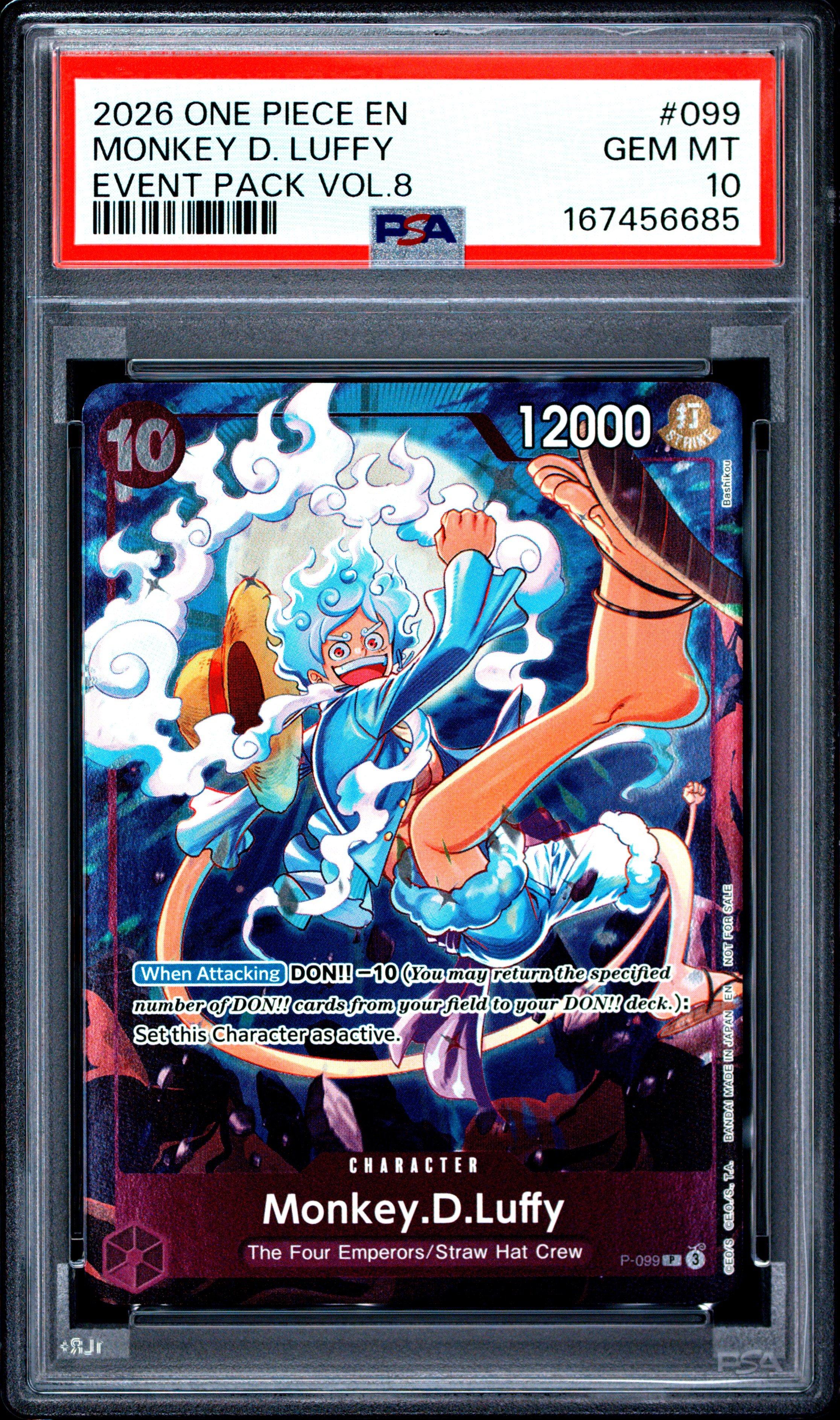 ONE PIECE モンキー・D・ルフィ PSA GEM MT 10 PSA10 GEM MT