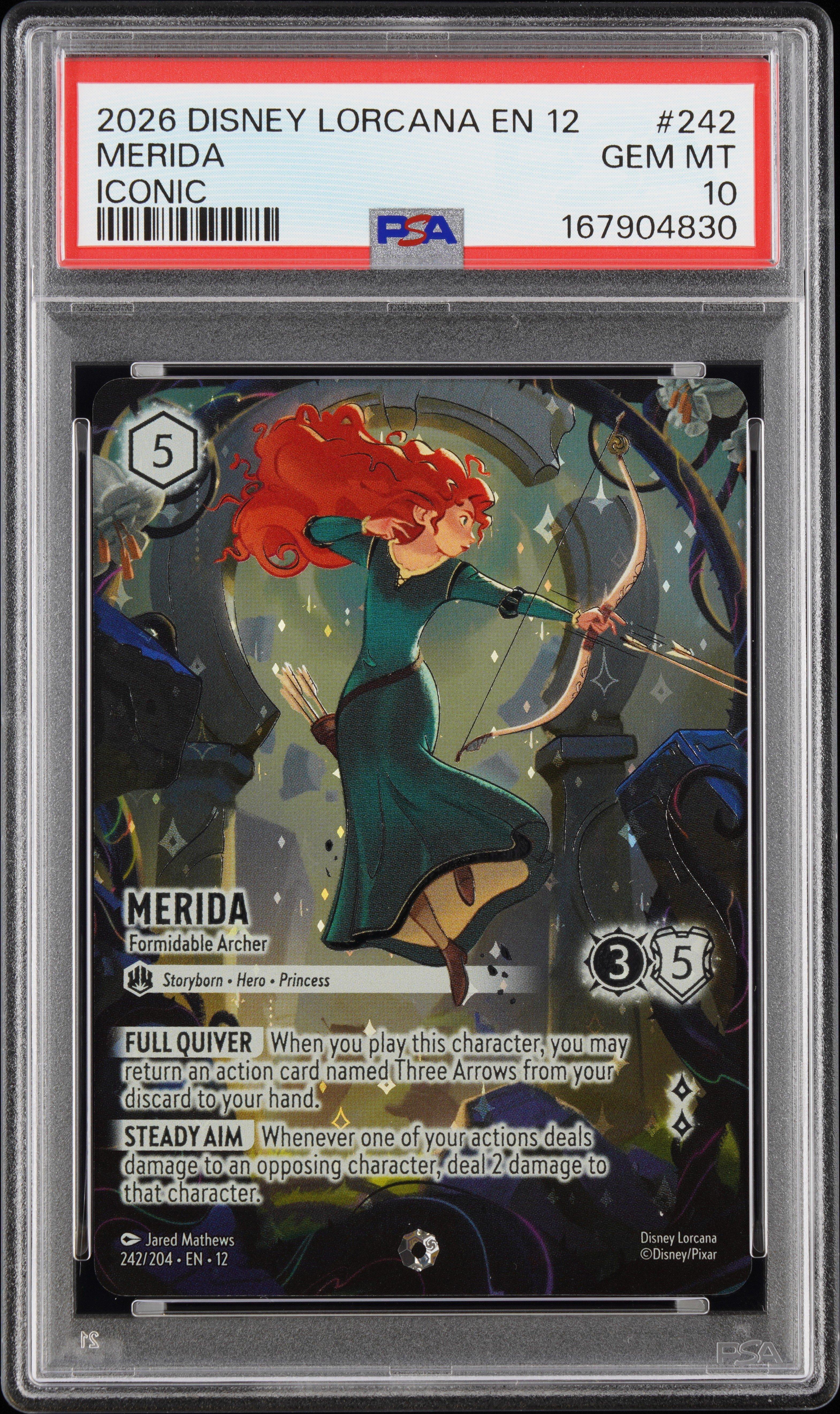 最安値　期間限定売り切り価格Disney Lorcana メリダ 勇敢な射手 2026 Disney Lorcana En 12-wilds Unknown 242 Merida - Formidable