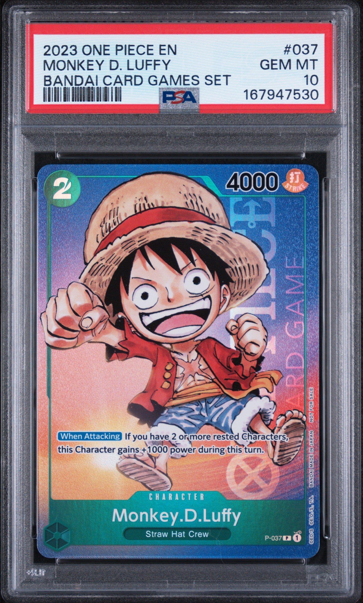 2023 One Piece Gift Collection 2023 001 Monkey D. Luffy PSA 10