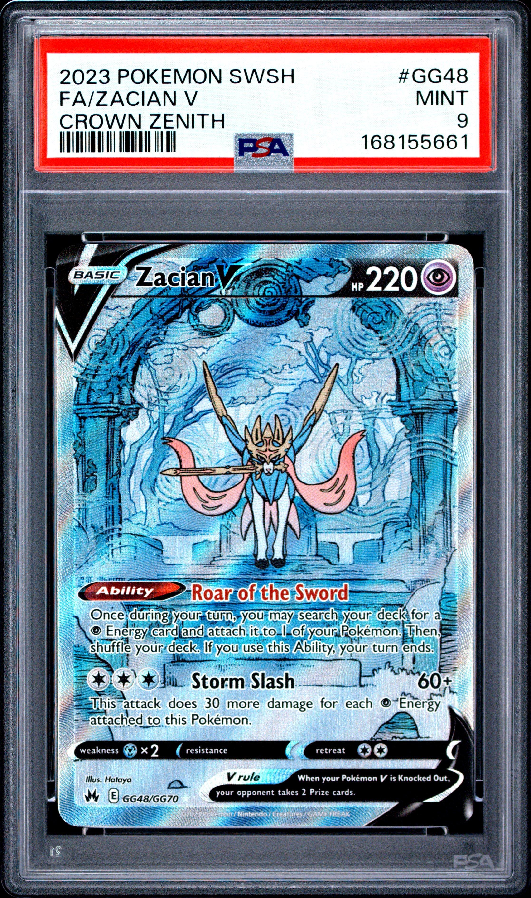 2023 Pokemon Sword And Shield Crown Zenith Gg48 Full Art/zacian V