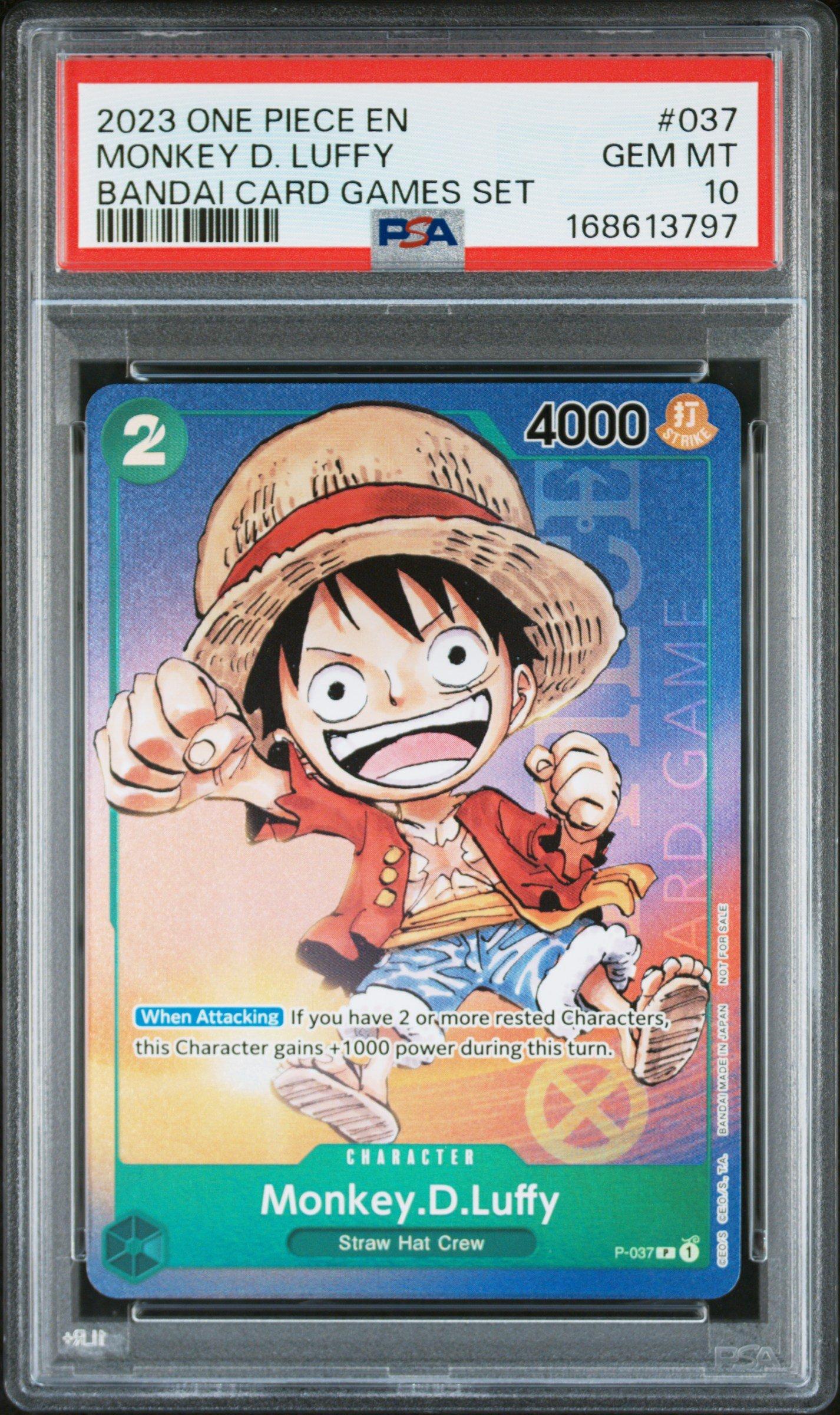 2023 One Piece Promos 037 Monkey D. Luffy Bandai Card Games Set