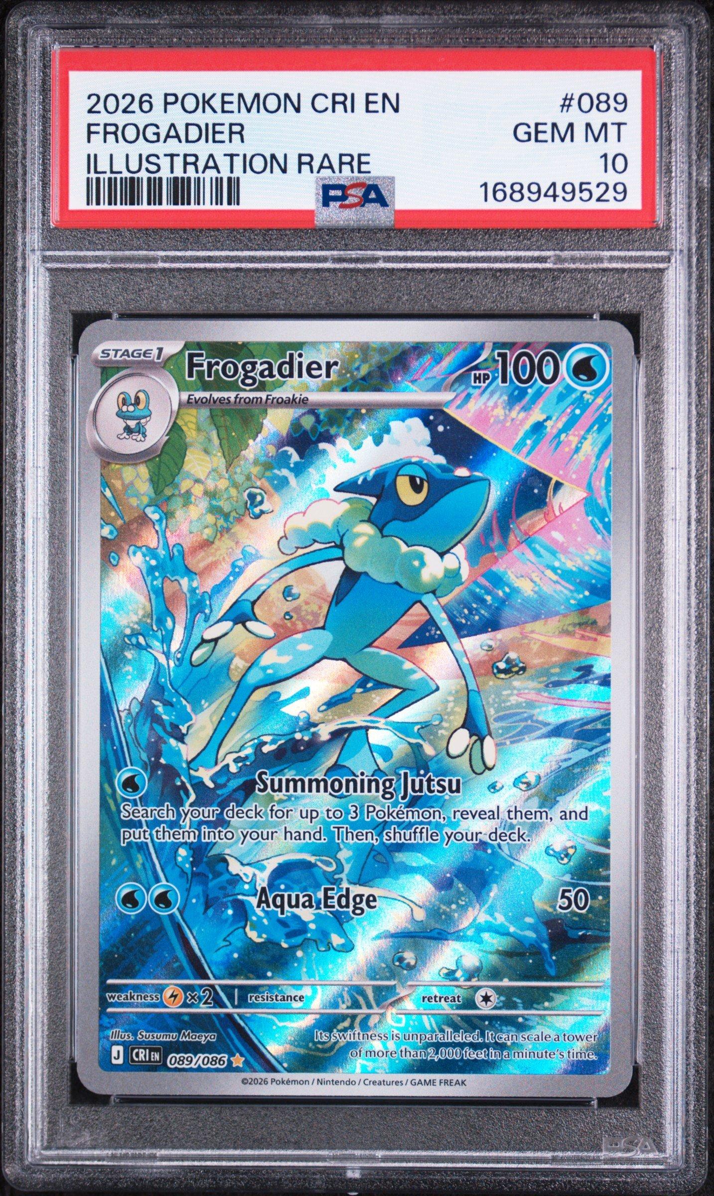 2026 Pokemon Cri En-chaos Rising 089 Frogadier Illustration Rare
