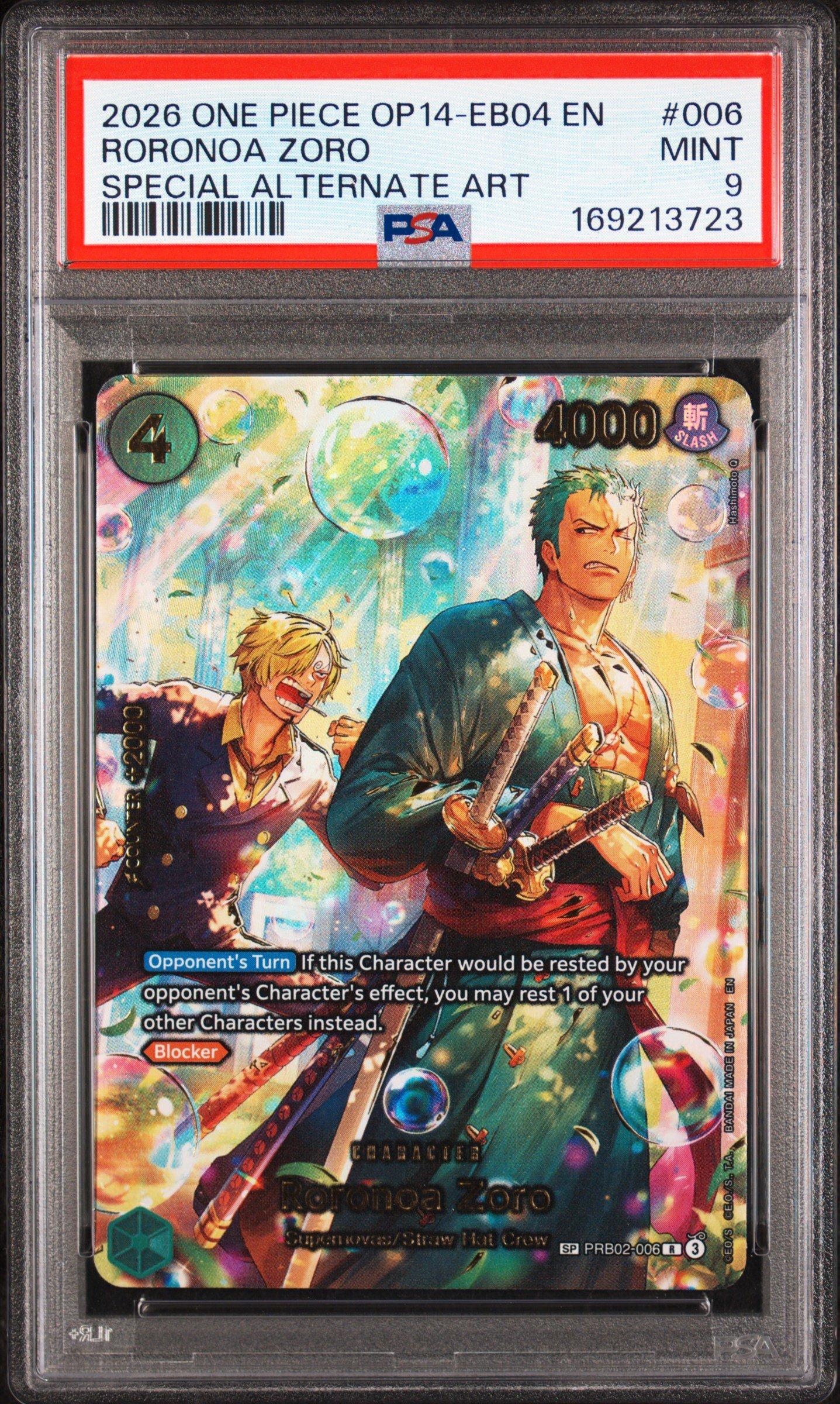 2026 One Piece Op14-eb04-the Azure Sea's Seven 006 Roronoa Zoro