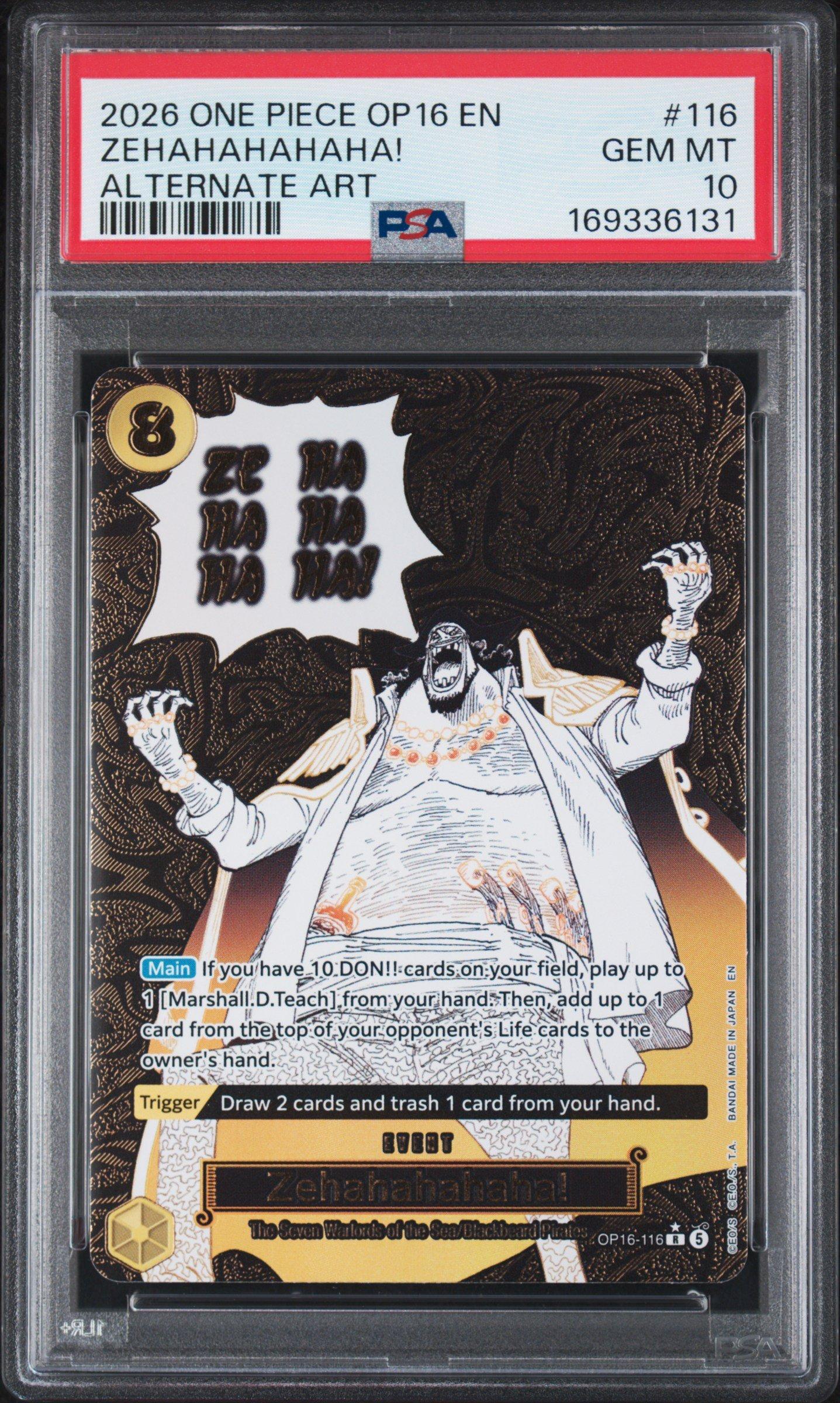 2026 One Piece Op16-the Time Of Battle 116 Zehahahahaha! Alternate