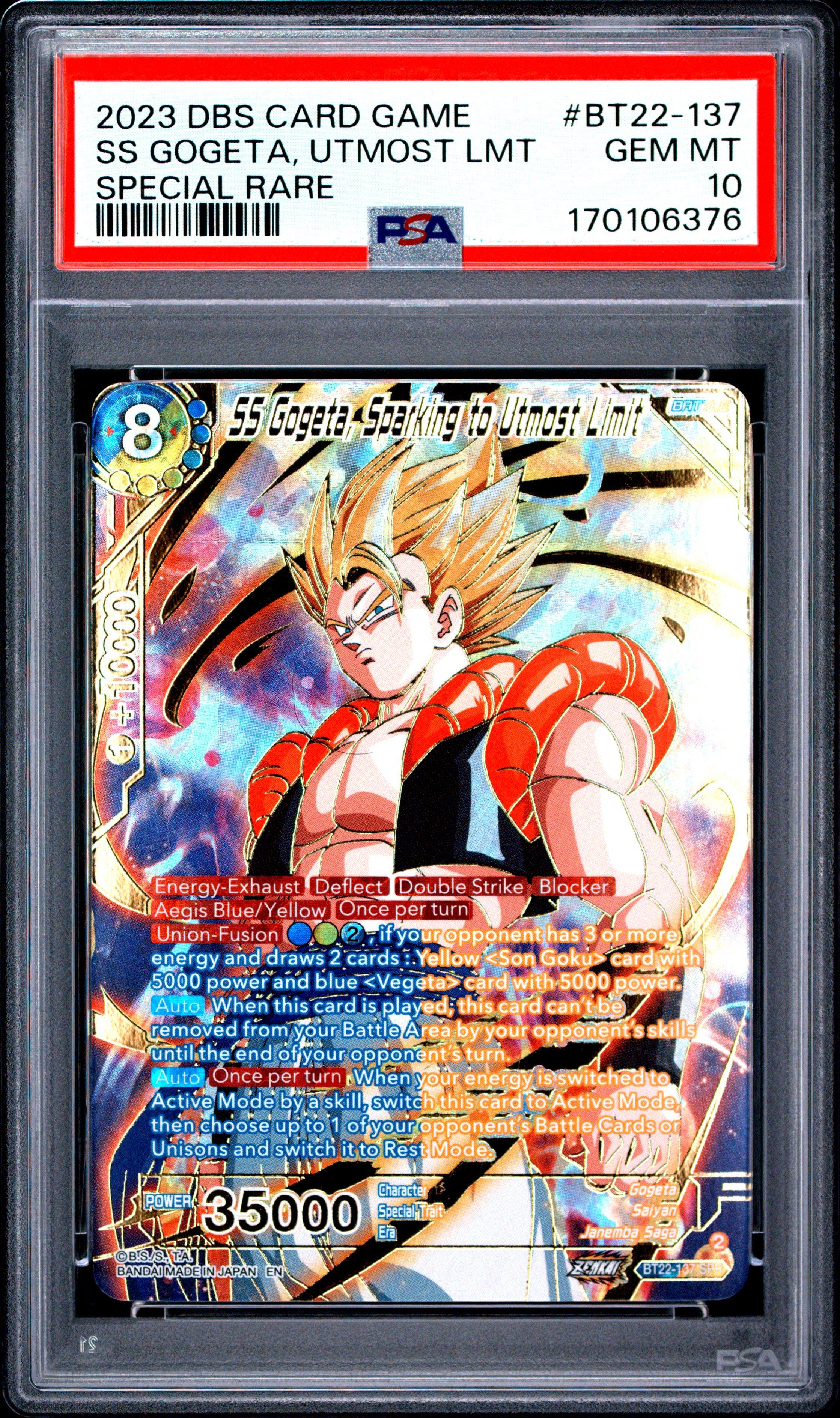 ドラゴンボールスーパーカードゲーム 英語版 BT22-137 SPR ゴジータ 2023 Dragon Ball Super Card Game Series 22 Critical Blow Bt22-137