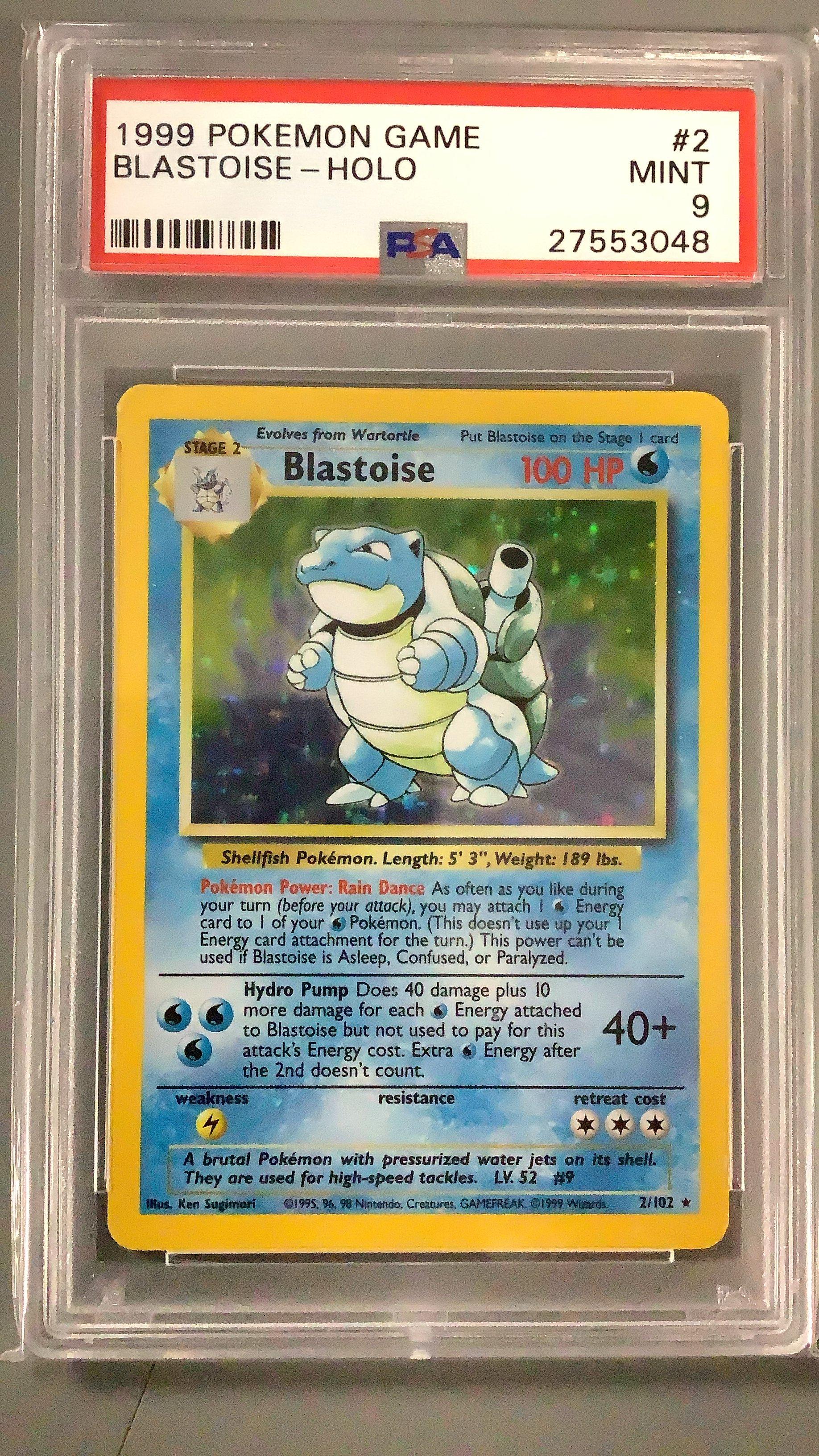 1999 Pokemon Game 2 Blastoise-holo PSA 9 Graded Card | GameStop