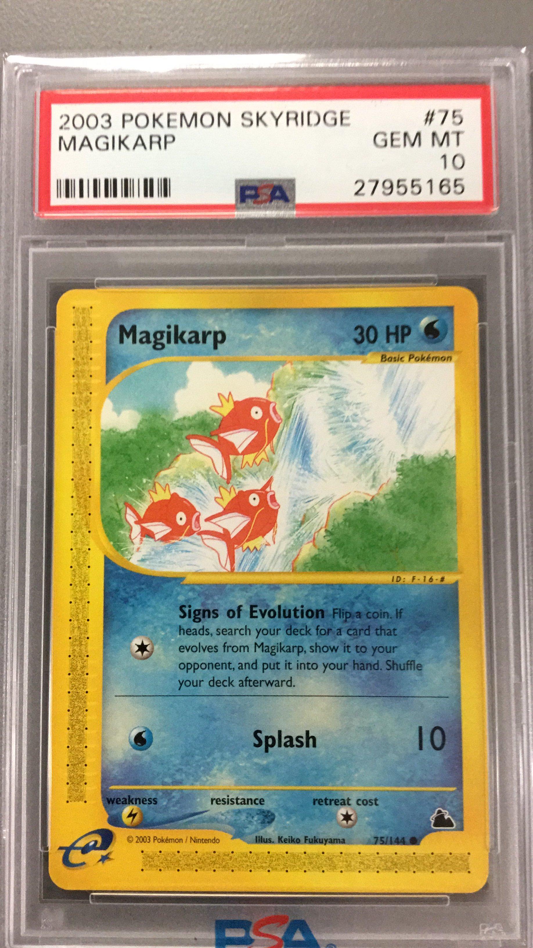 2003 Pokemon Skyridge 75 Magikarp PSA 10 Graded Card | GameStop