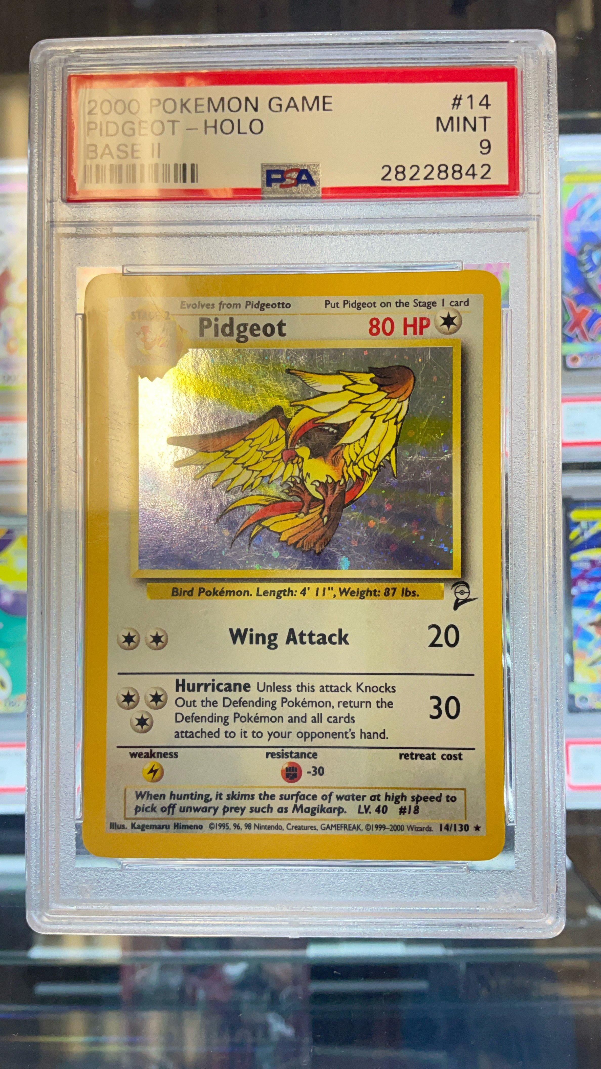 2000 Pokemon Game Base Ii 14 Pidgeot-holo PSA
