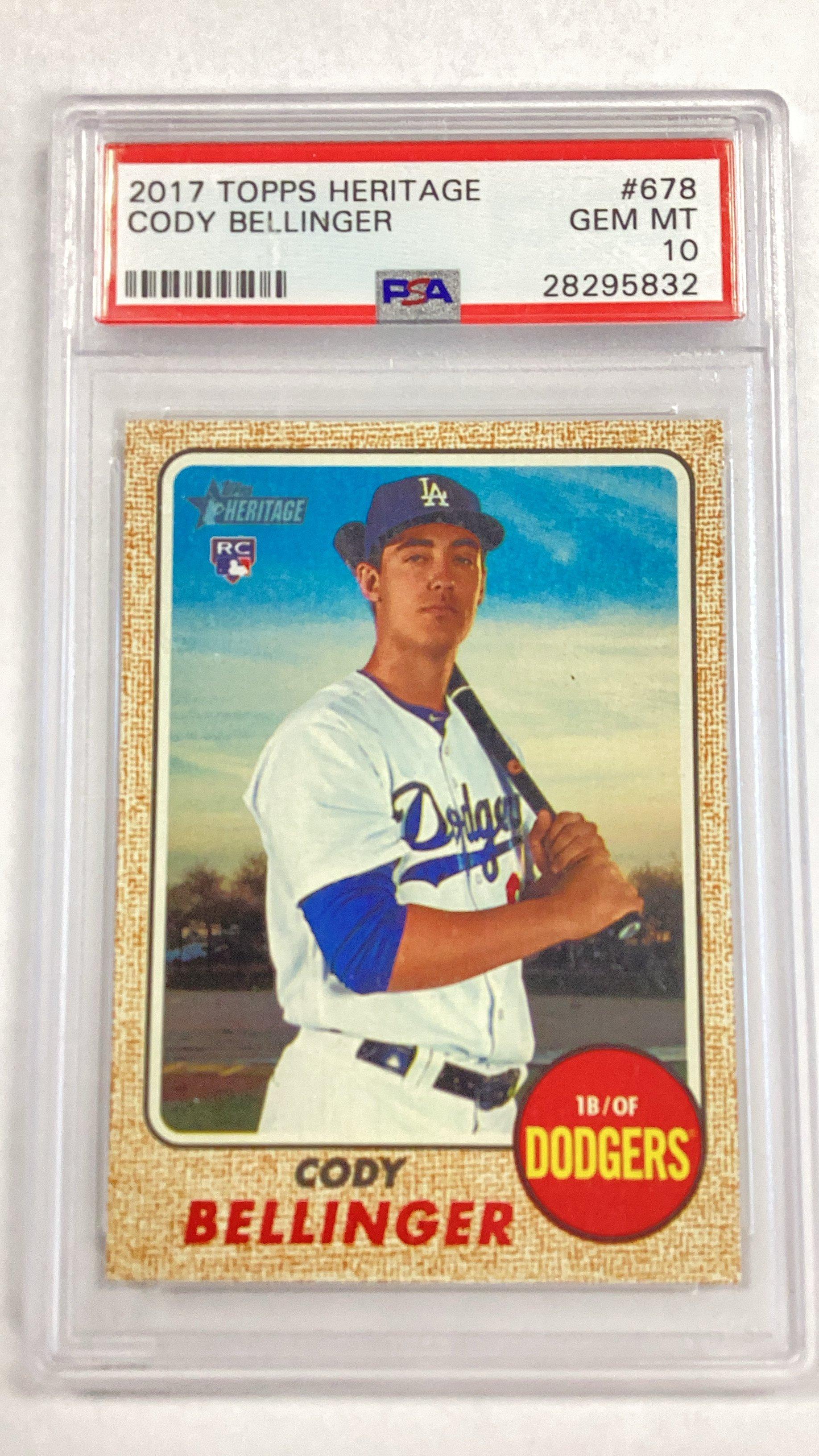 2017 Topps Heritage 678 Cody Bellinger PSA 10