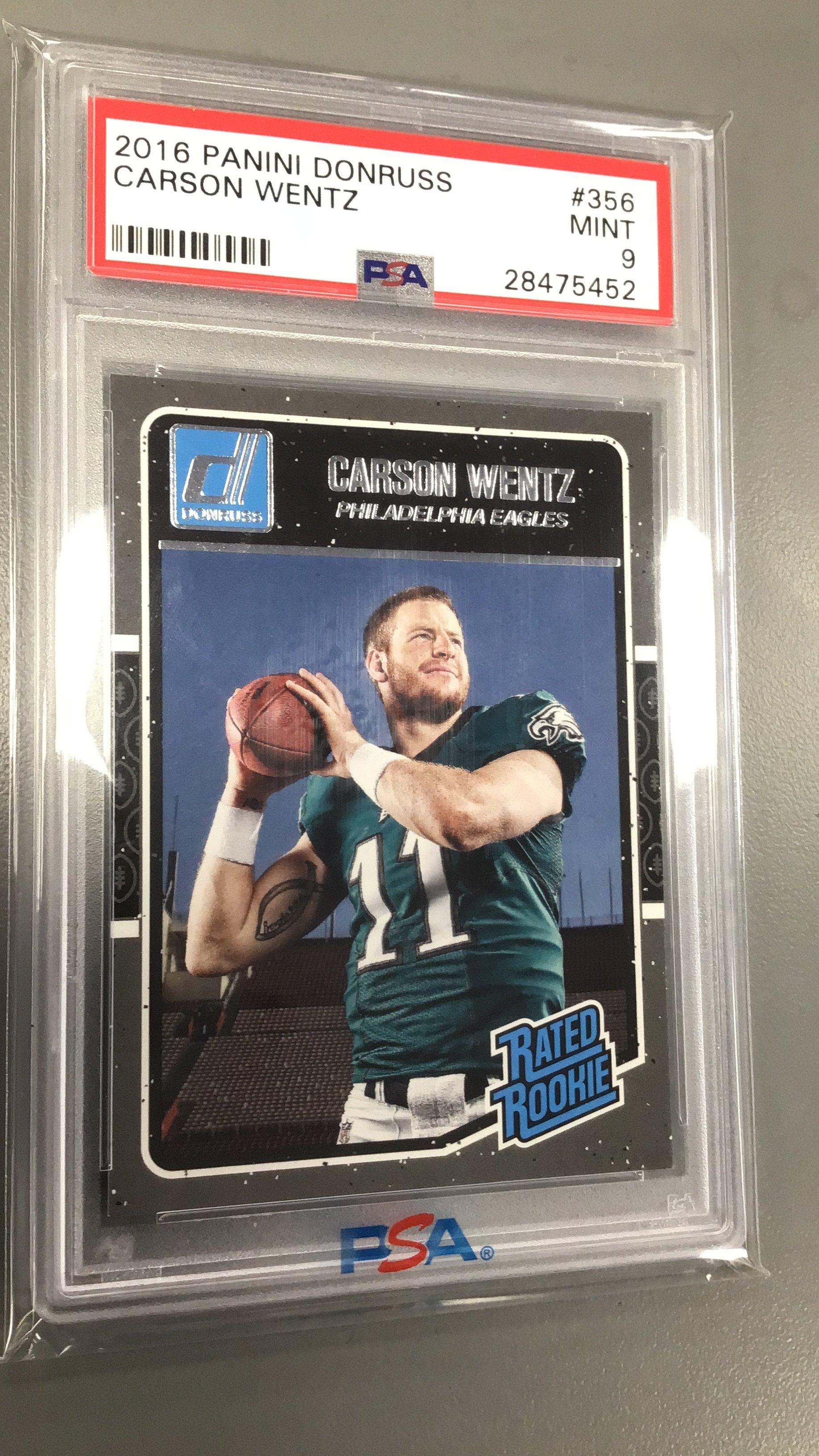 2016 Panini Donruss 356 Carson Wentz PSA 9