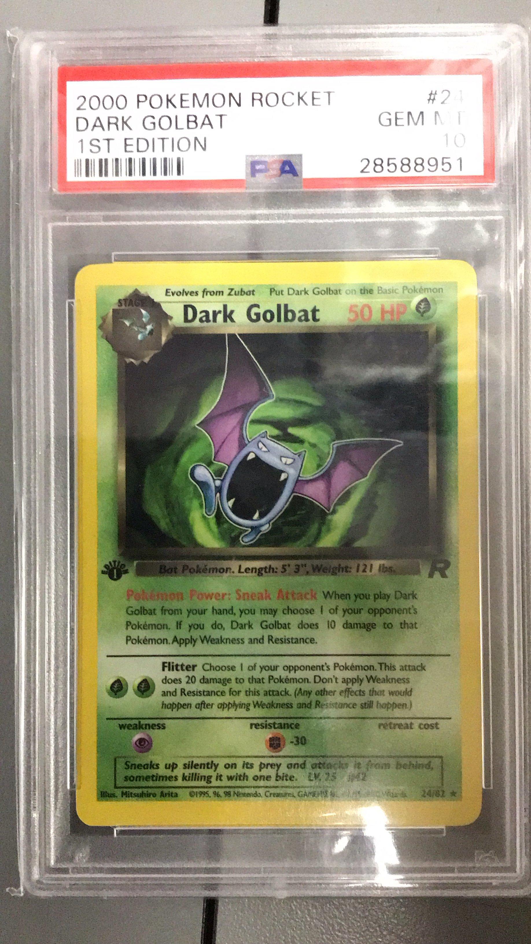 2000 Pokemon Rocket 24 Dark Golbat 1st Edition PSA