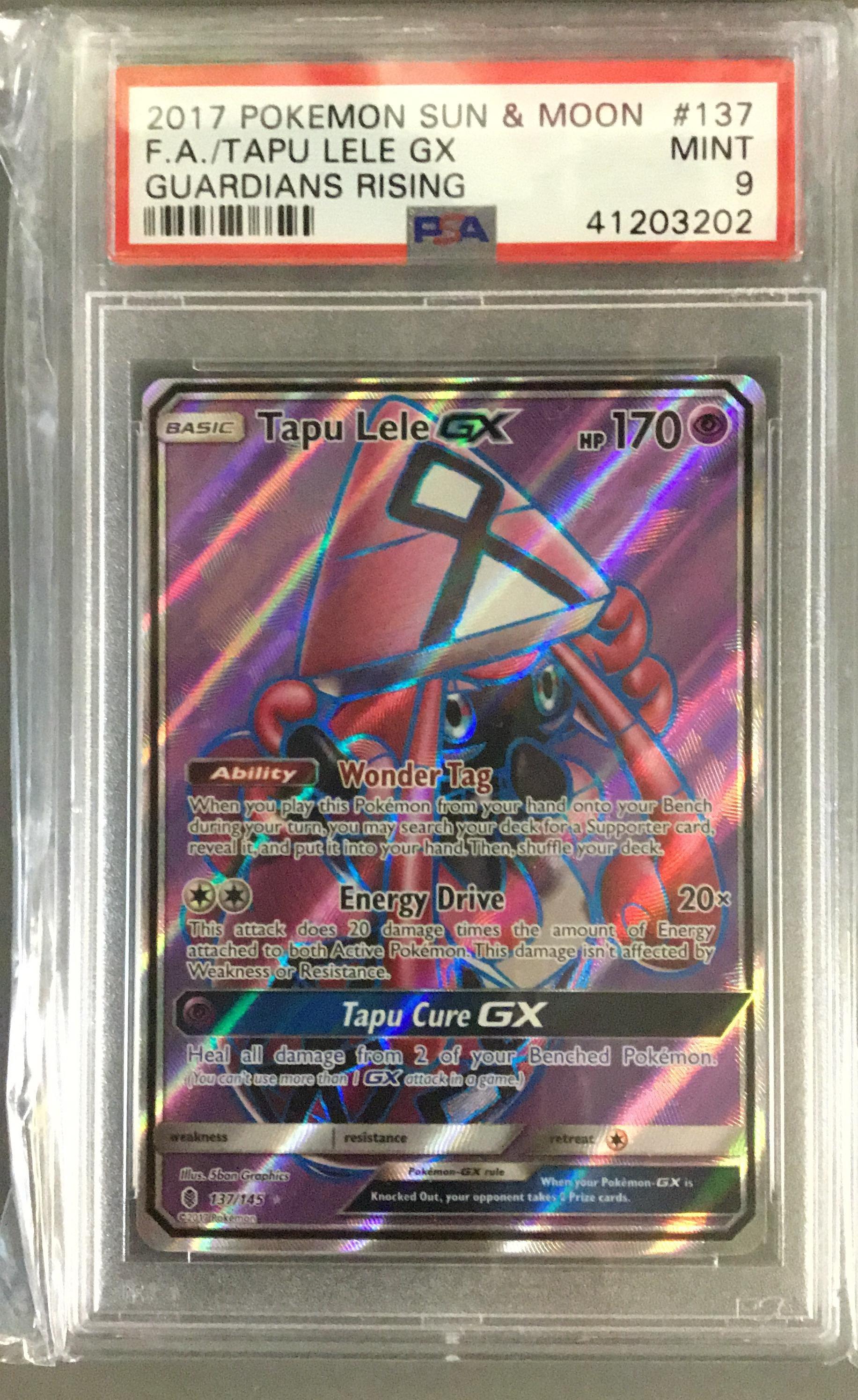 2017 Pokemon Sun & Moon Guardians Rising 137 Full Art/tapu Lele Gx