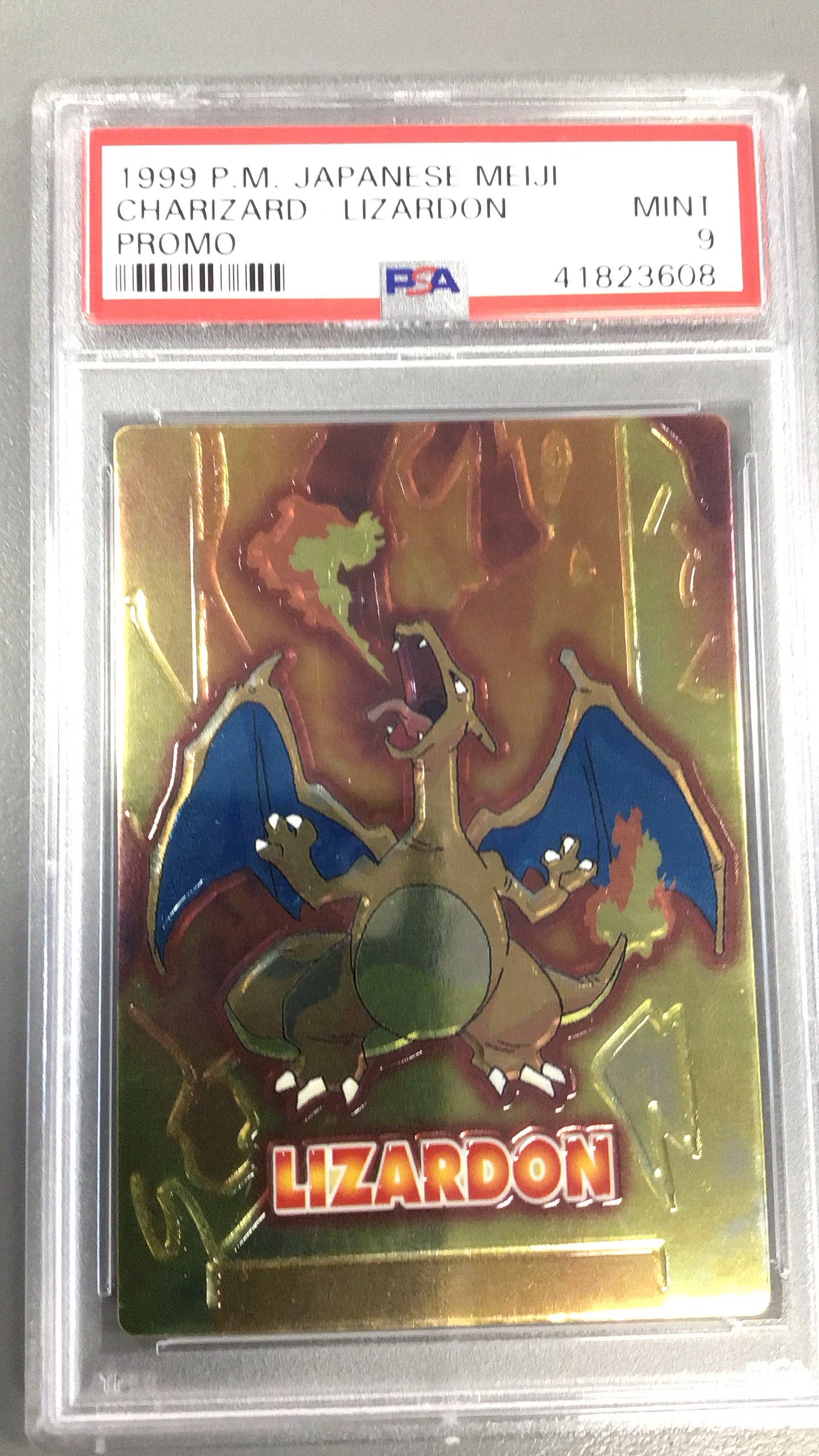 1999 Pokemon Japanese Meiji Promo Lizardon Embossed PSA
