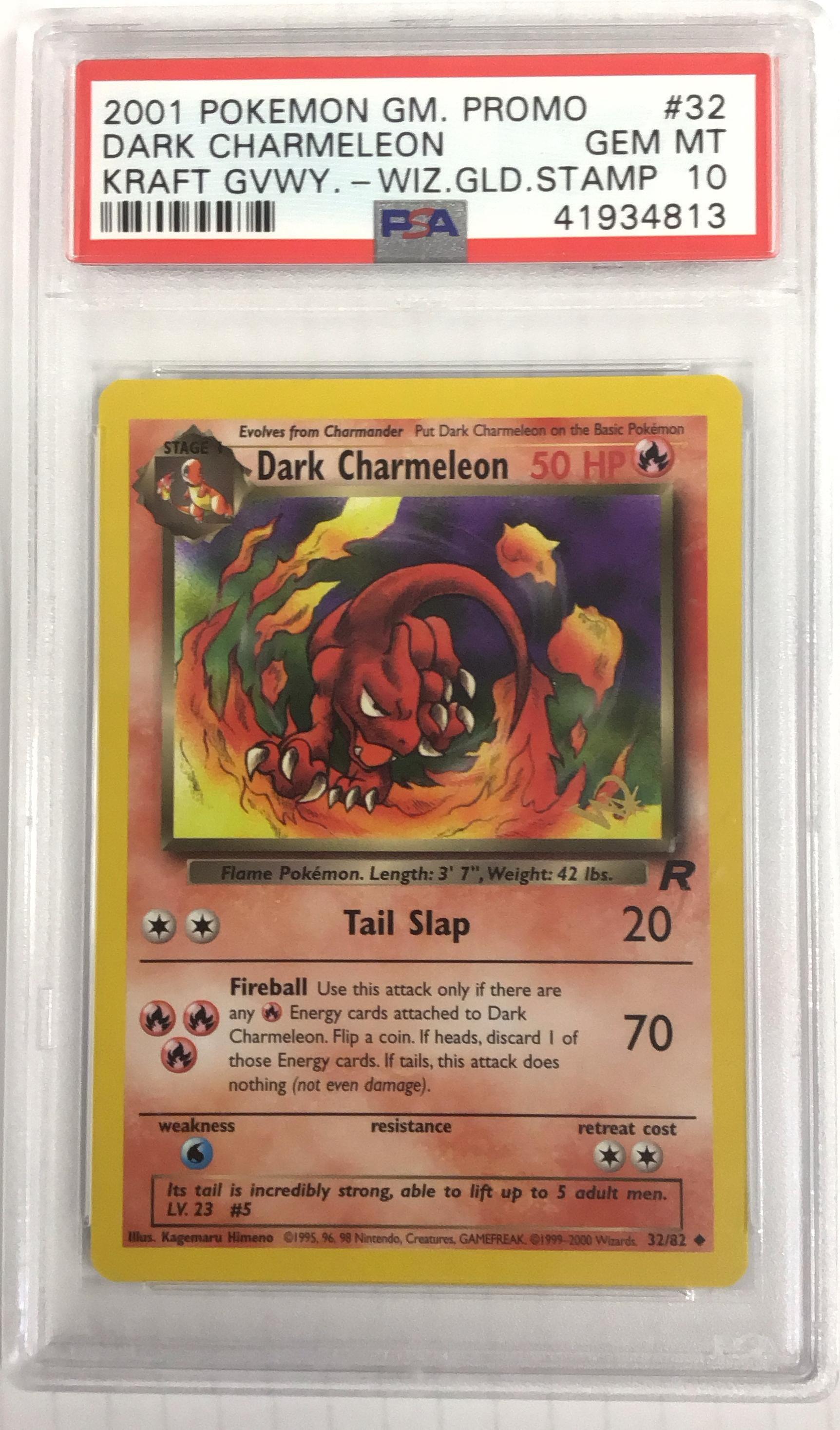 pokemon card dark charmeleon Dark Charmeleon Team Rocket 1st Edition 32/82 PSA 9 – TBC Games main image 0
