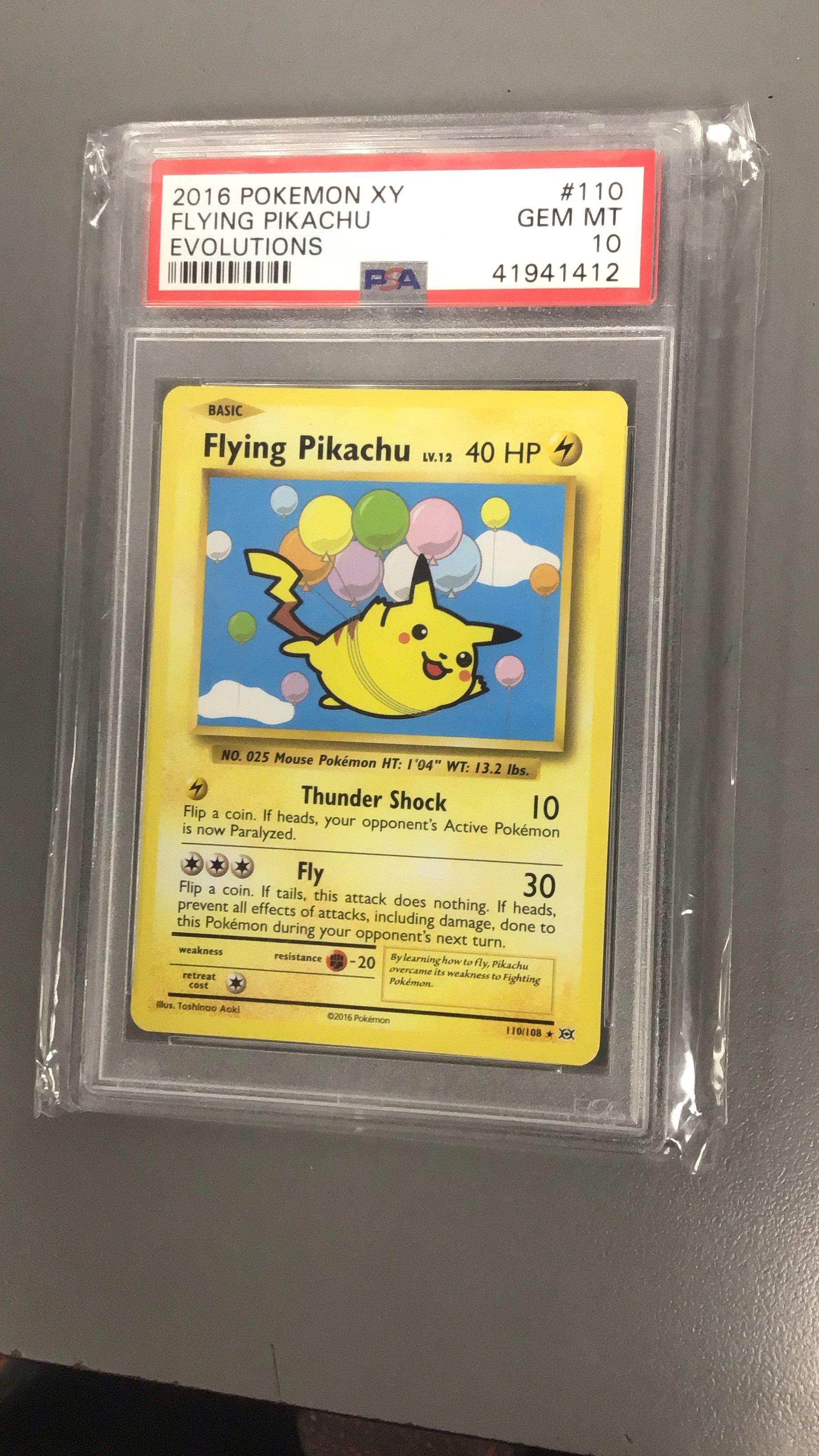2016 Pokemon Xy Evolutions 110 Flying Pikachu PSA