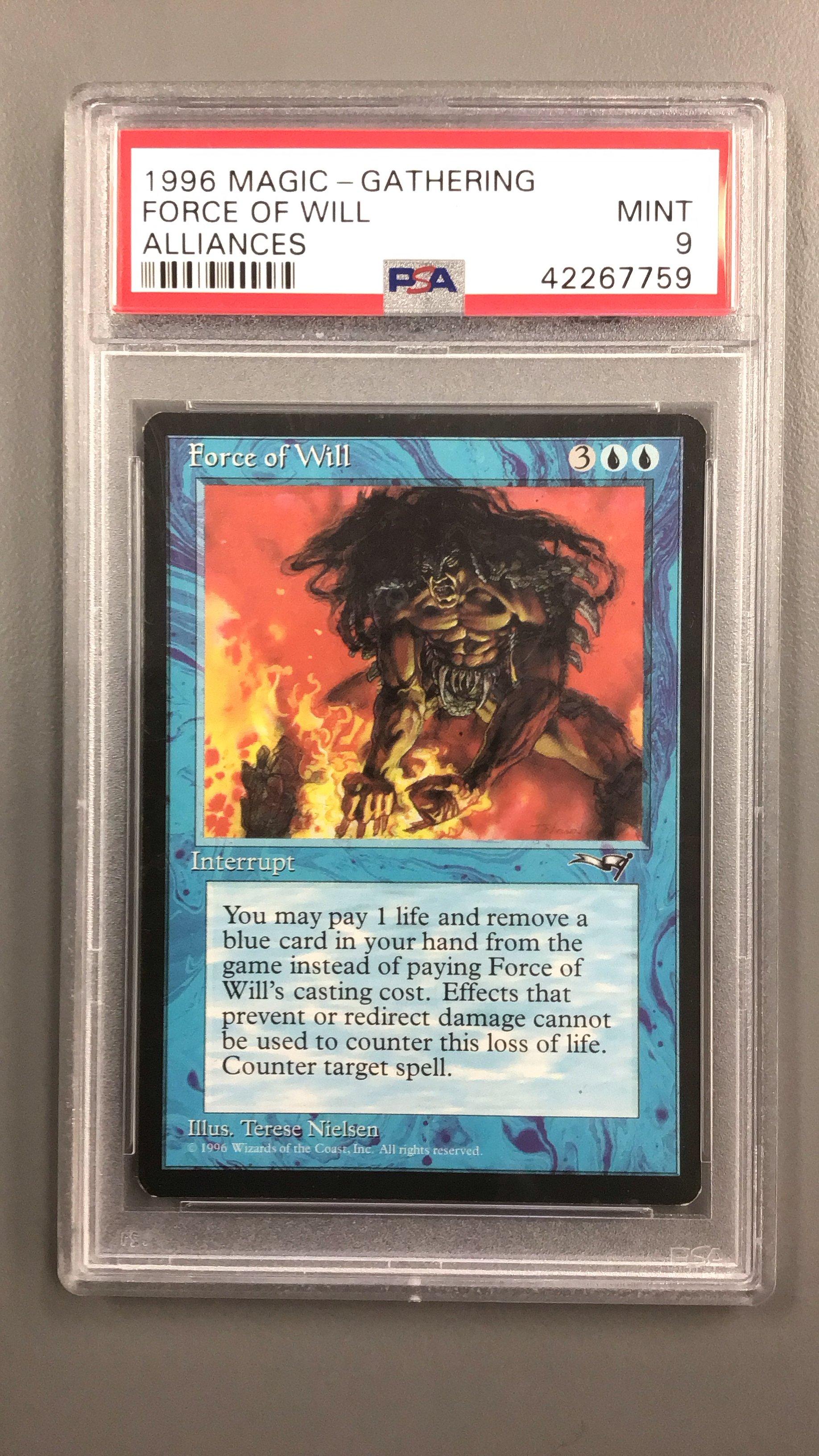 MTG 意志の力 Force of Will 拡張foil PSA鑑定品 - メルカリ