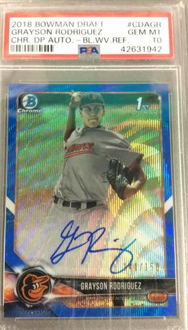 2019 Bowman Draft Chrome Draft Pick Auto fashion Greg Jones #CDA-GJ Auto BGS 9.5