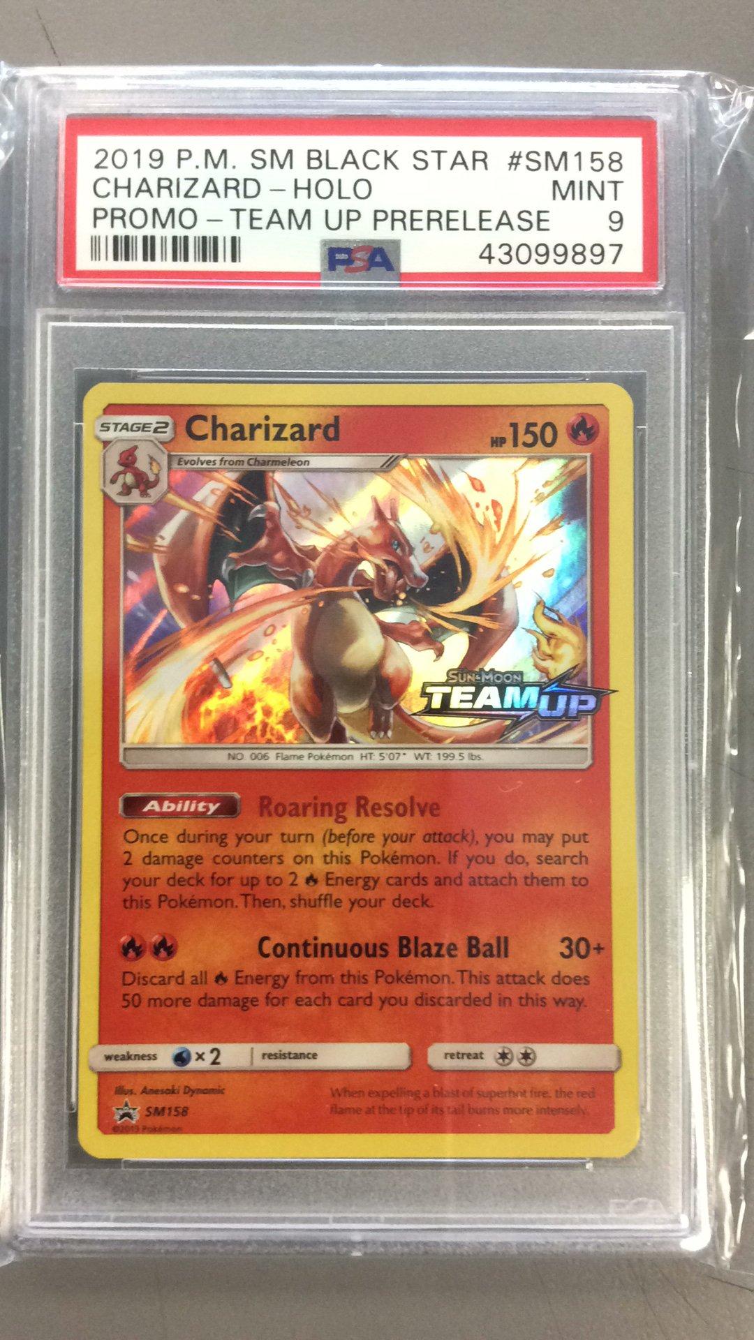2019 Pokemon Sm Black Star Promo Sm158 Charizard PSA 9 | GameStop