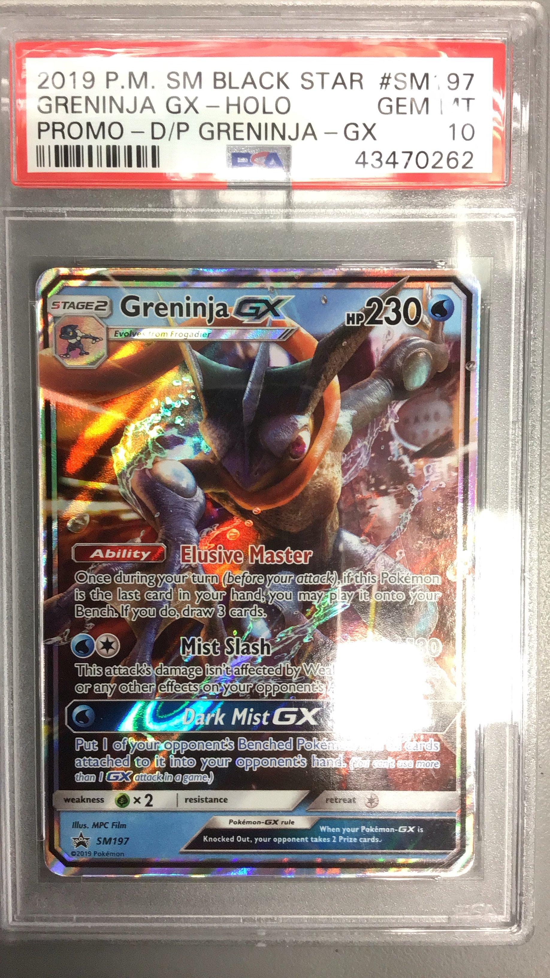 2019 Pokemon Sm Black Star Promo Sm197 Greninja Gx Detective Pikachu ...