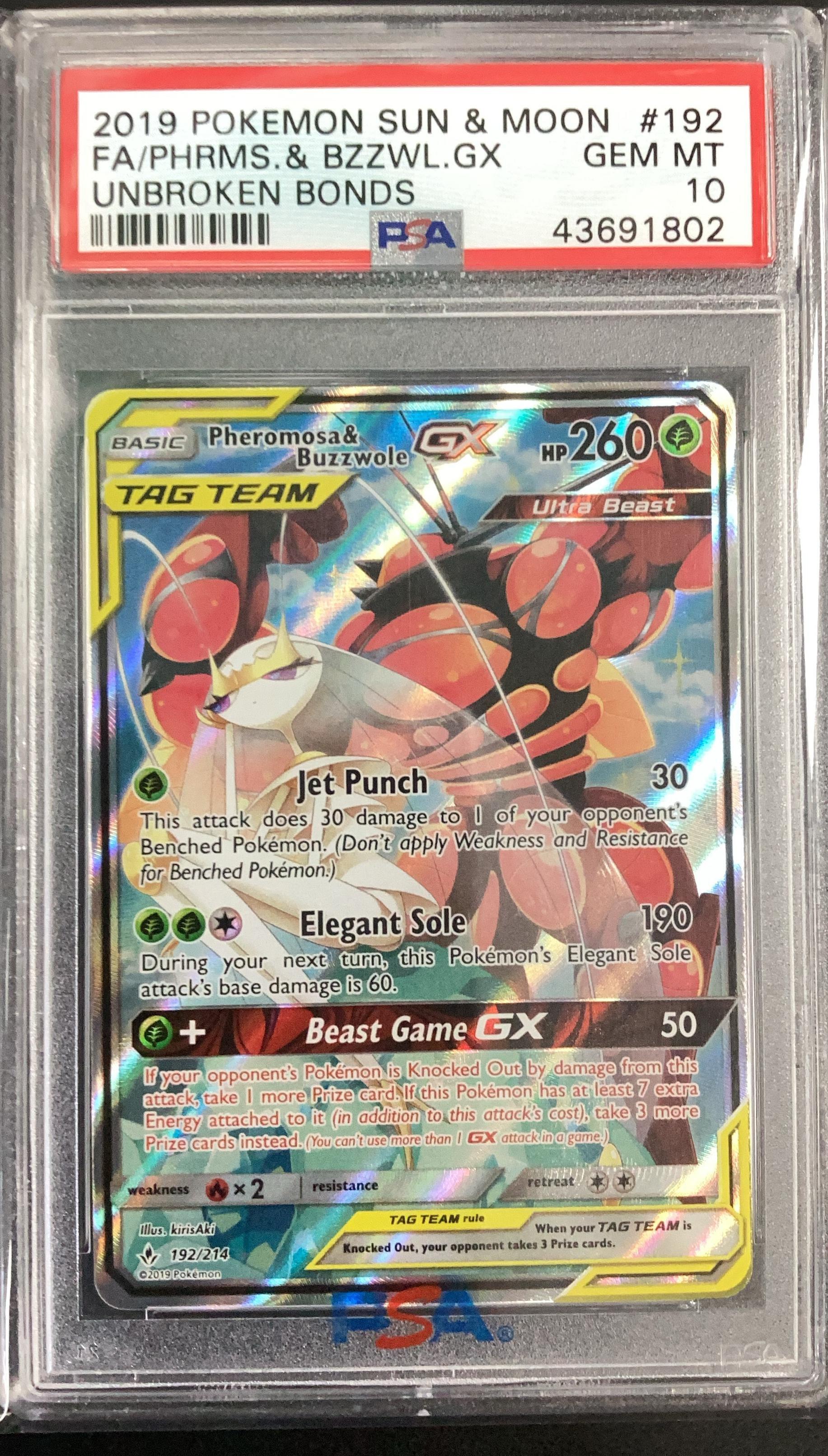 2019 Pokemon Sun & Moon Unbroken Bonds 192 Full Art/pheromosa