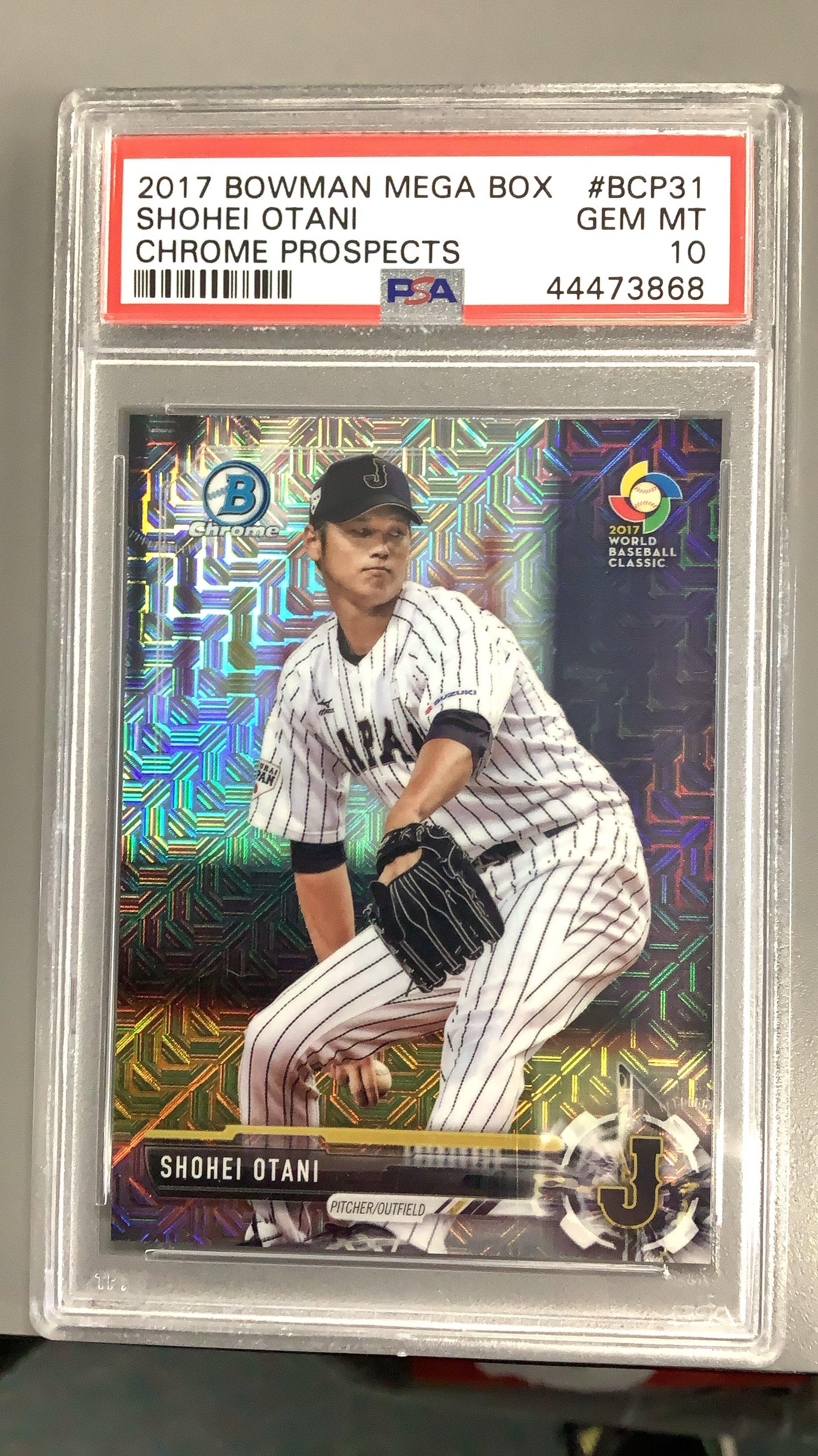 2017 Bowman Mega Box Chrome Prospects Bcp31 Shohei Otani PSA 10