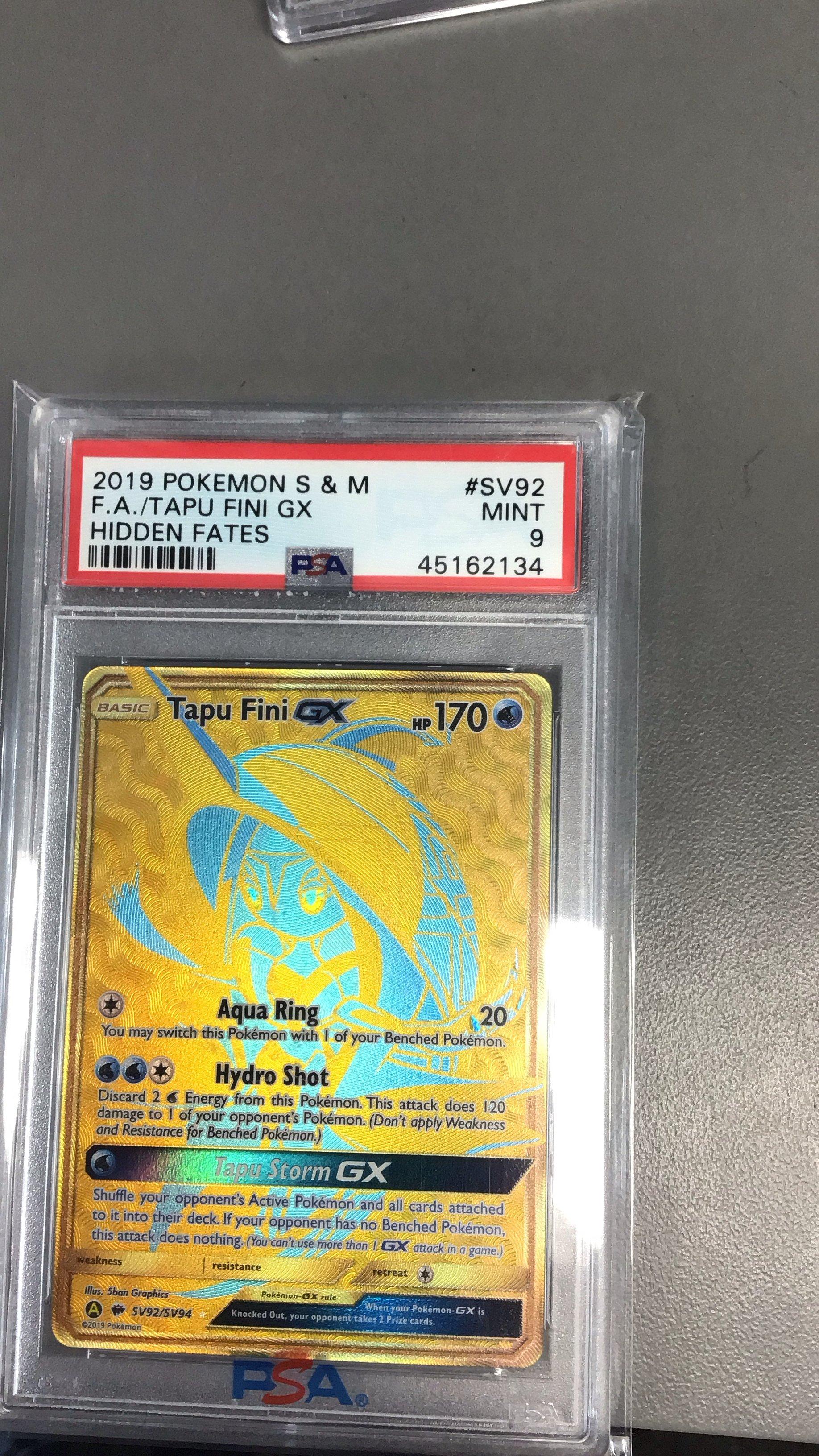 2019 Pokemon Hidden Fates Tapu Bulu GX Full Art SV91 PSA 10 retailer