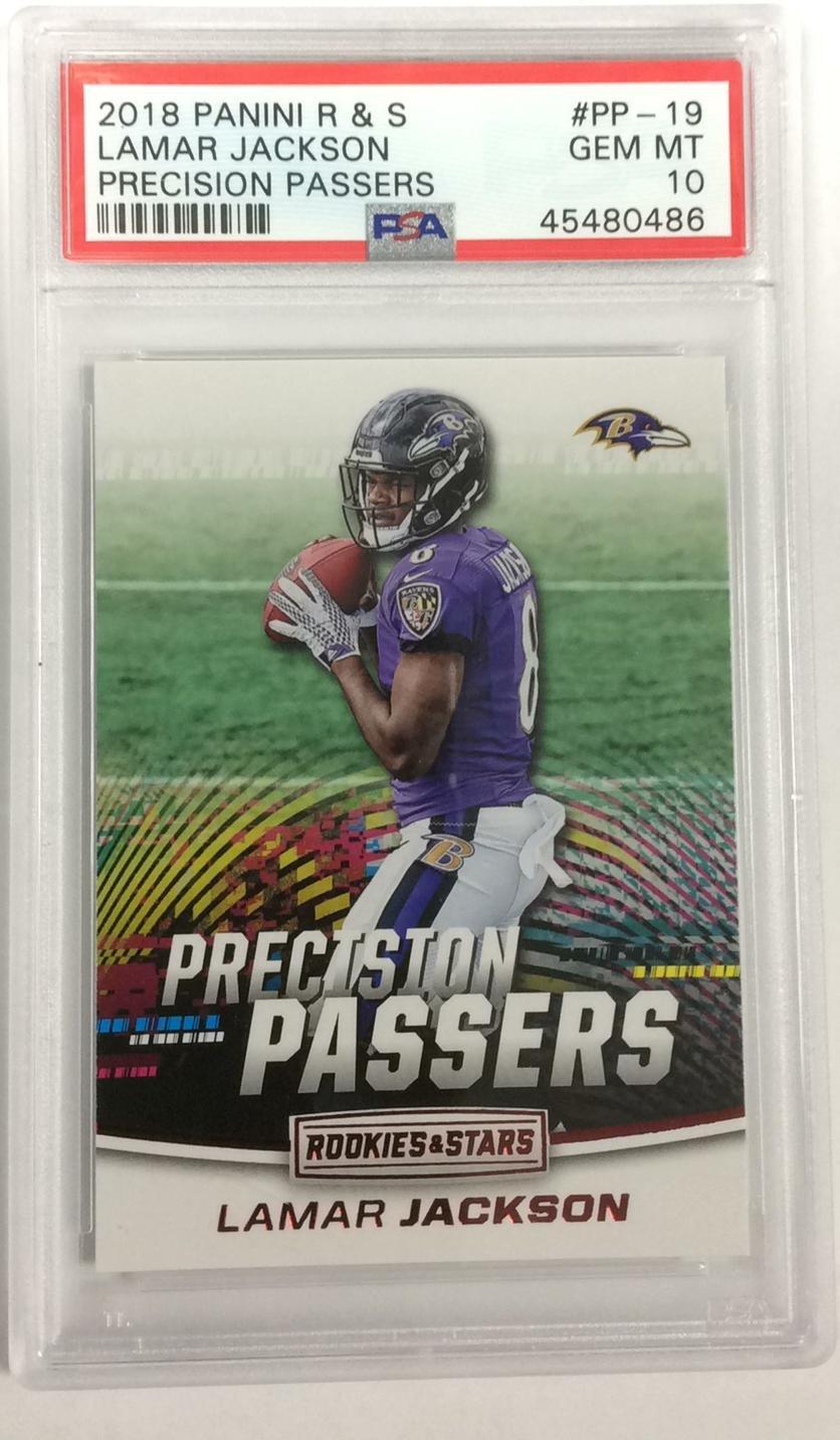 2018 Panini Rookies & Stars Precision Passers Pp-19 Lamar Jackson PSA 10