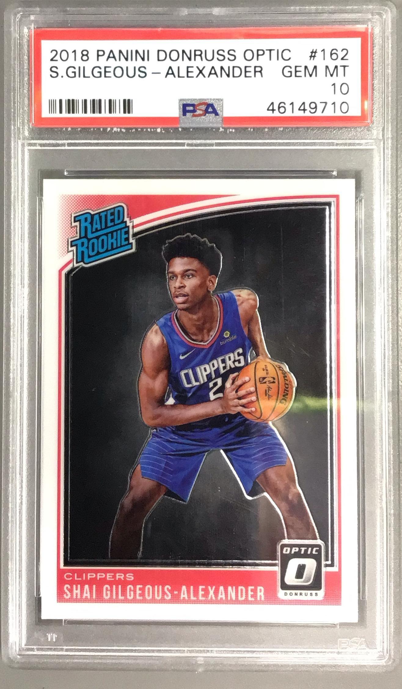 2018 Panini Donruss Optic 162 Shai Gilgeous-alexander PSA