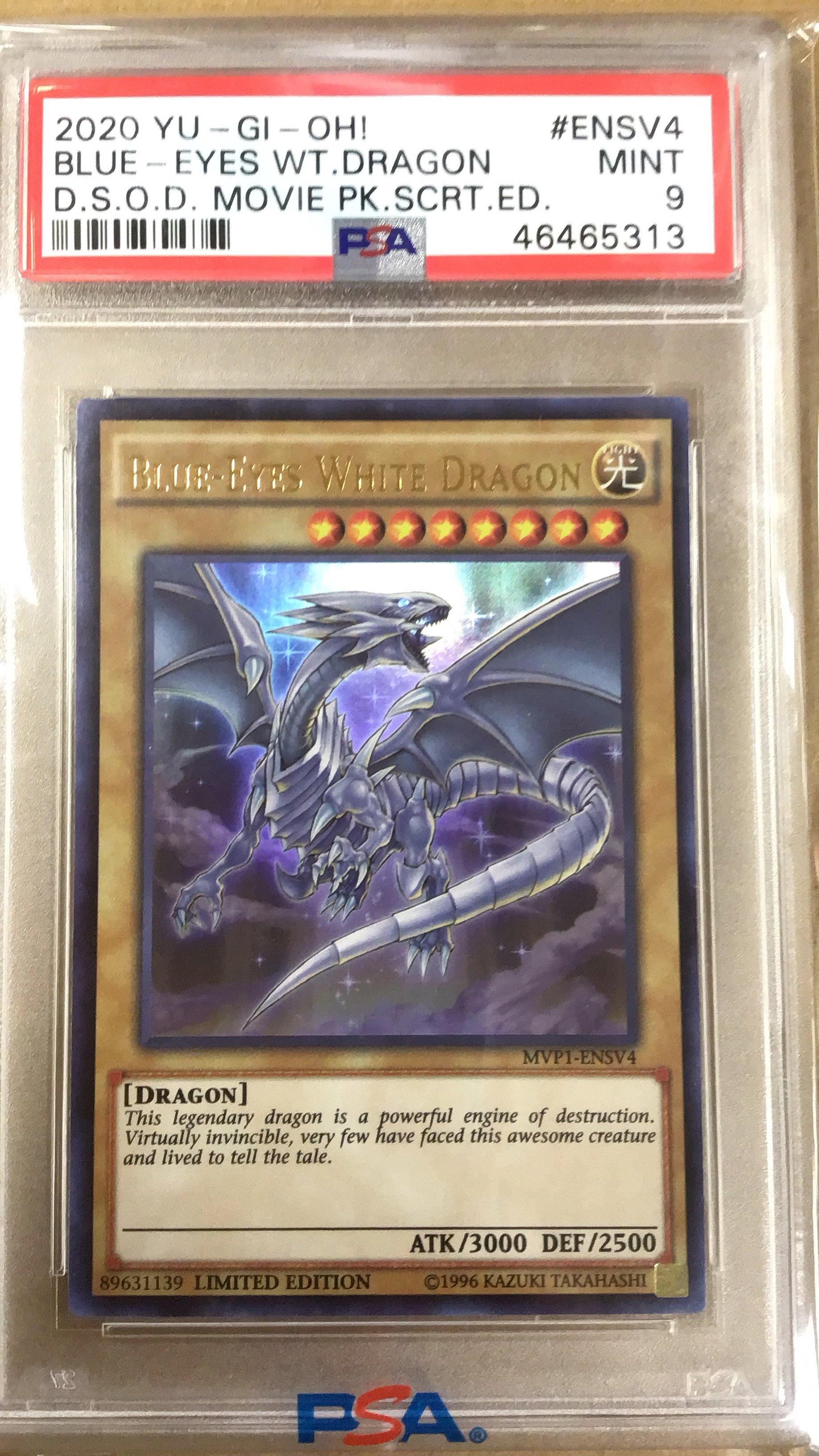 Blue Eyes White Dragon fashion MVP1-ENSV4 PSA 9 YuGiOh