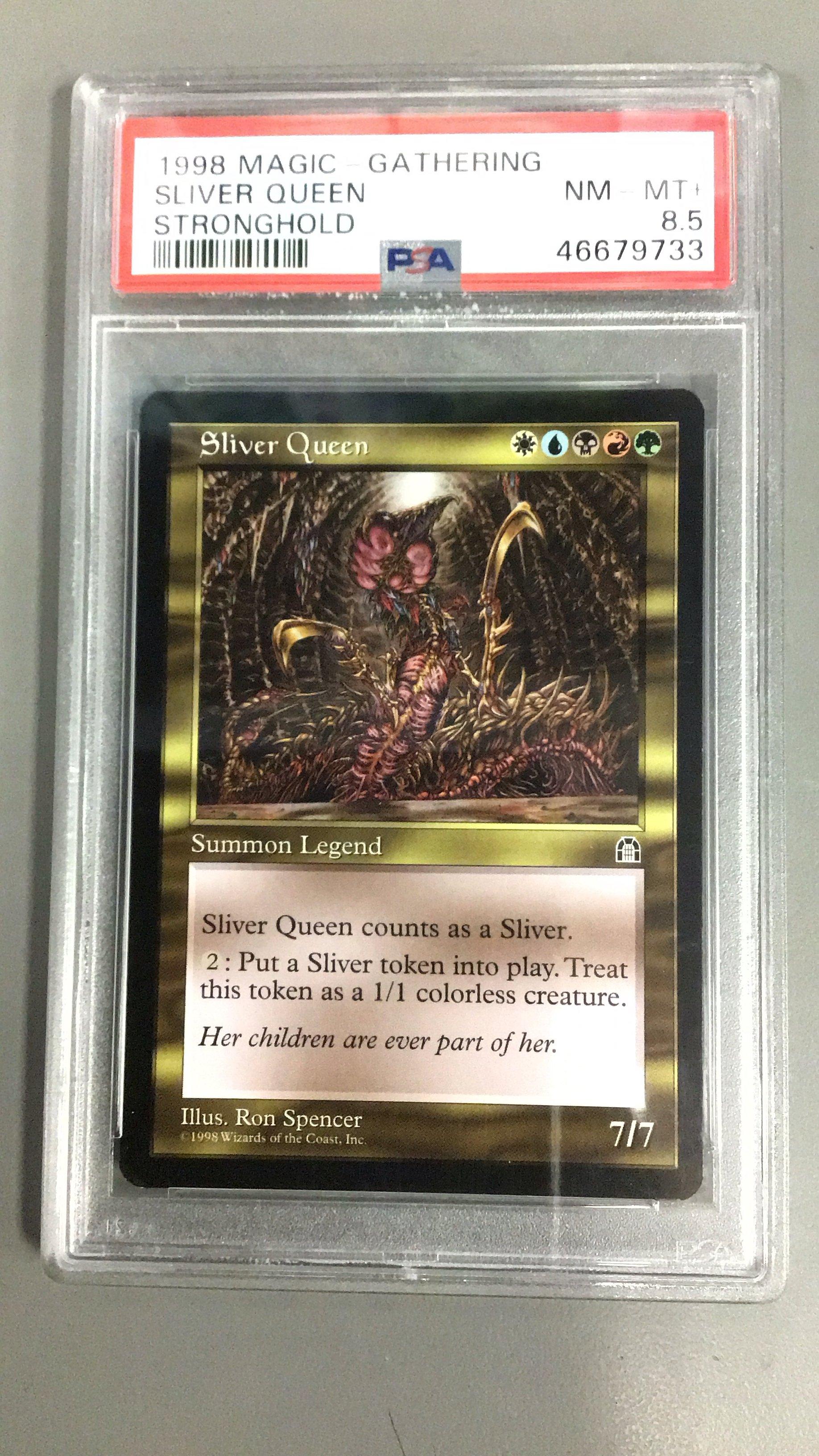 1998 Magic The Gathering Stronghold Sliver Queen PSA NM-MT+ 8.5 | GameStop