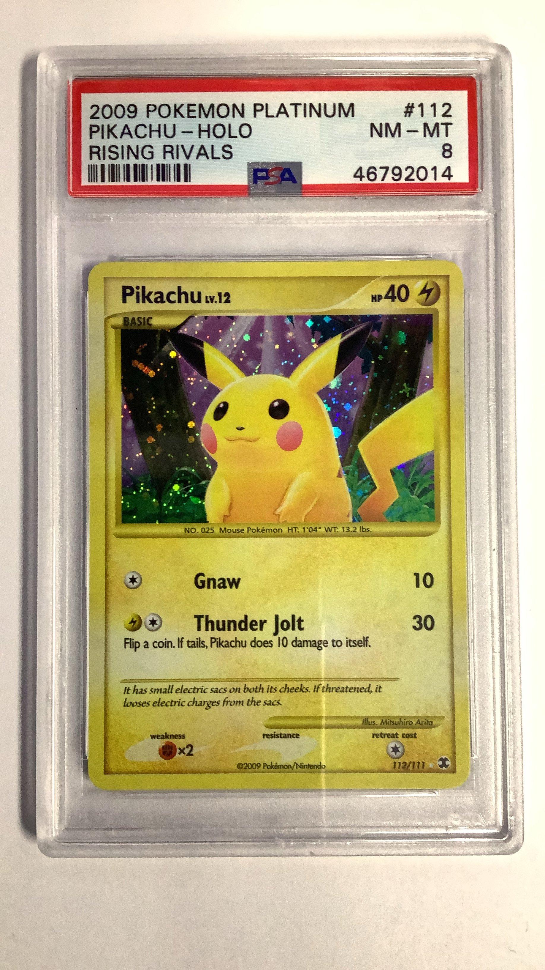 Pokemon Platinum Rising Rivals Pikachu Holo Psa Gamestop