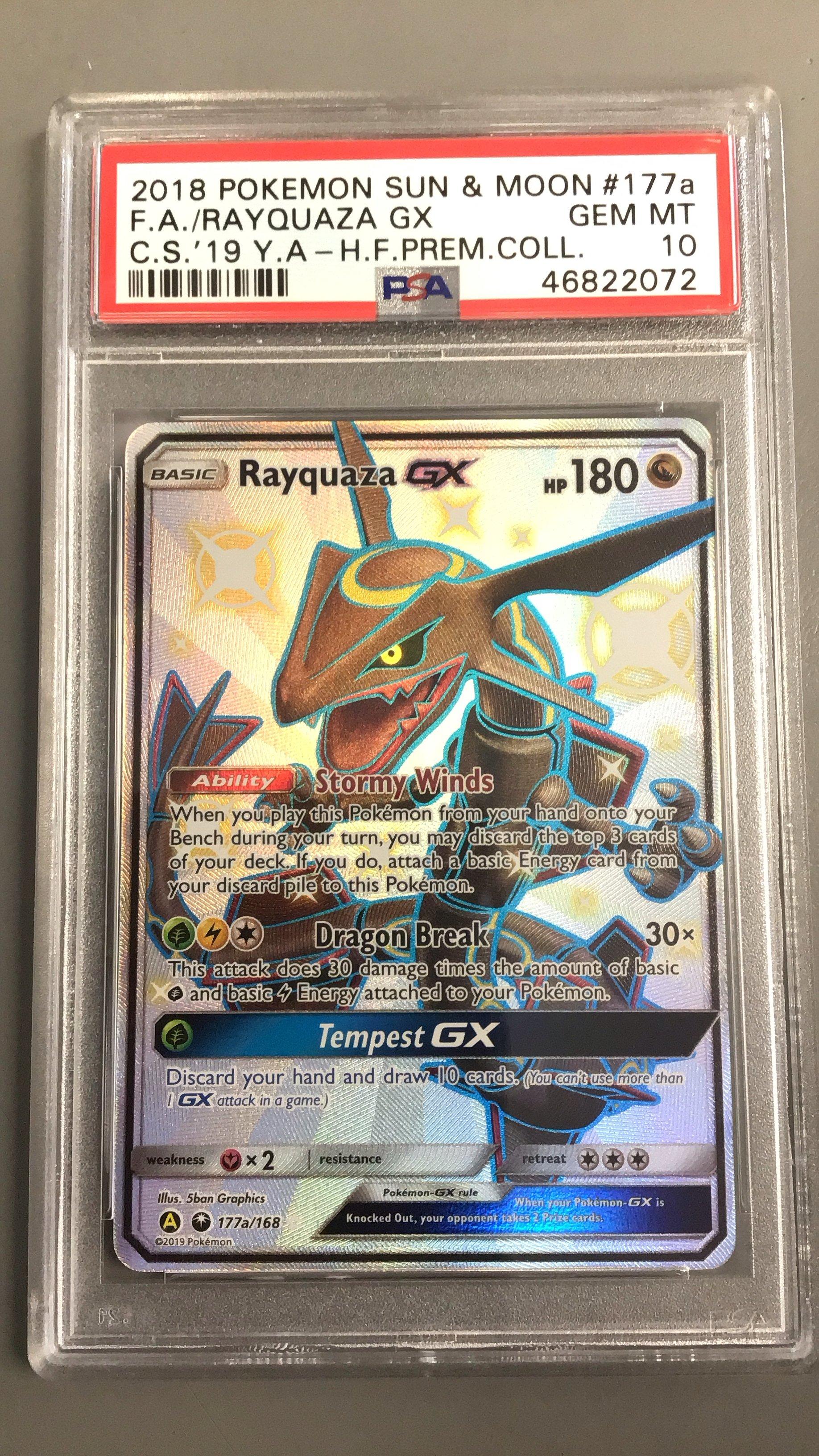 2018 Pokemon Sun & Moon Celestial Storm 177a Full Art/rayquaza Gx
