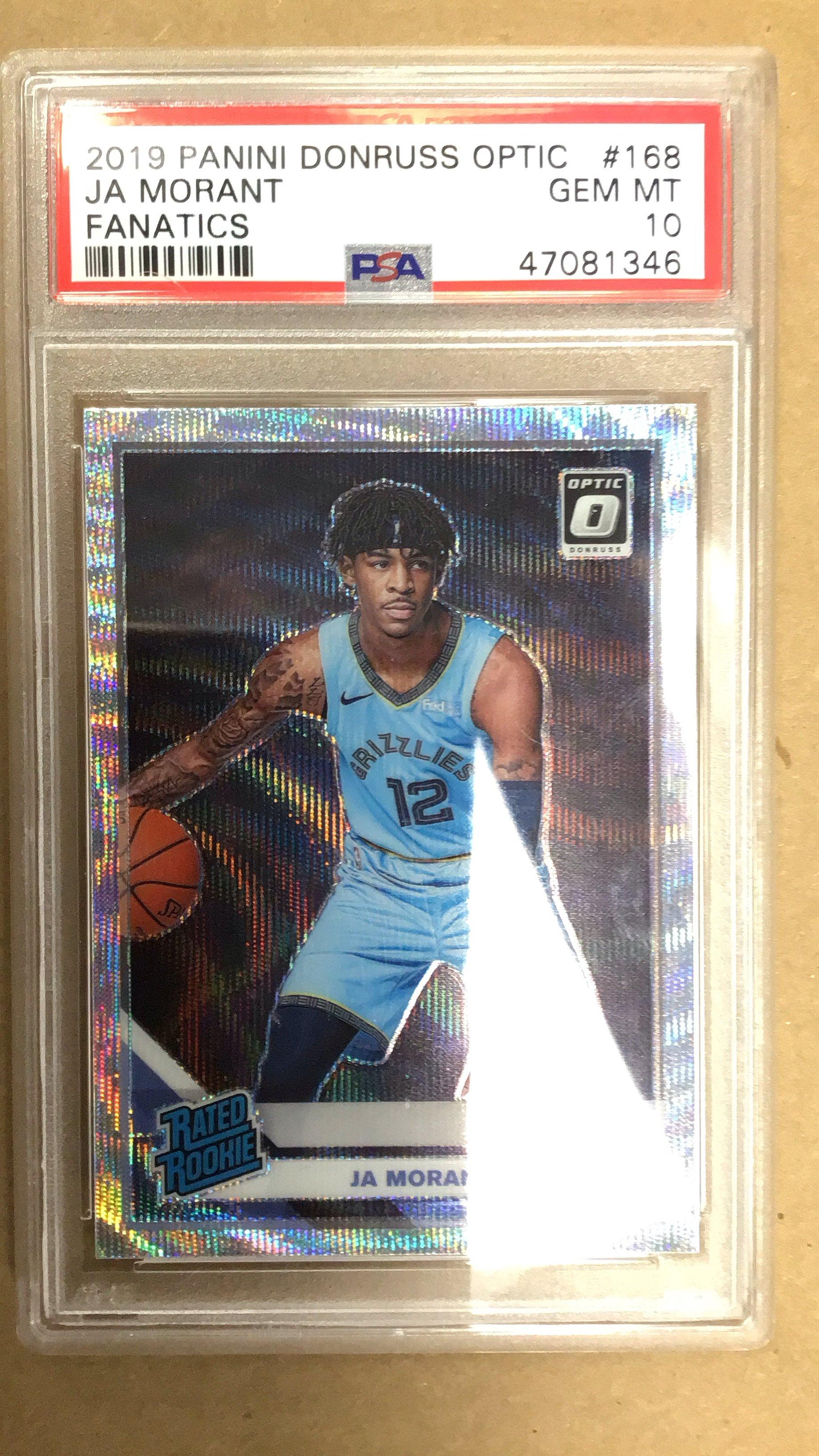 2019 Panini Donruss Optic 168 Ja Morant Fanatics PSA 10