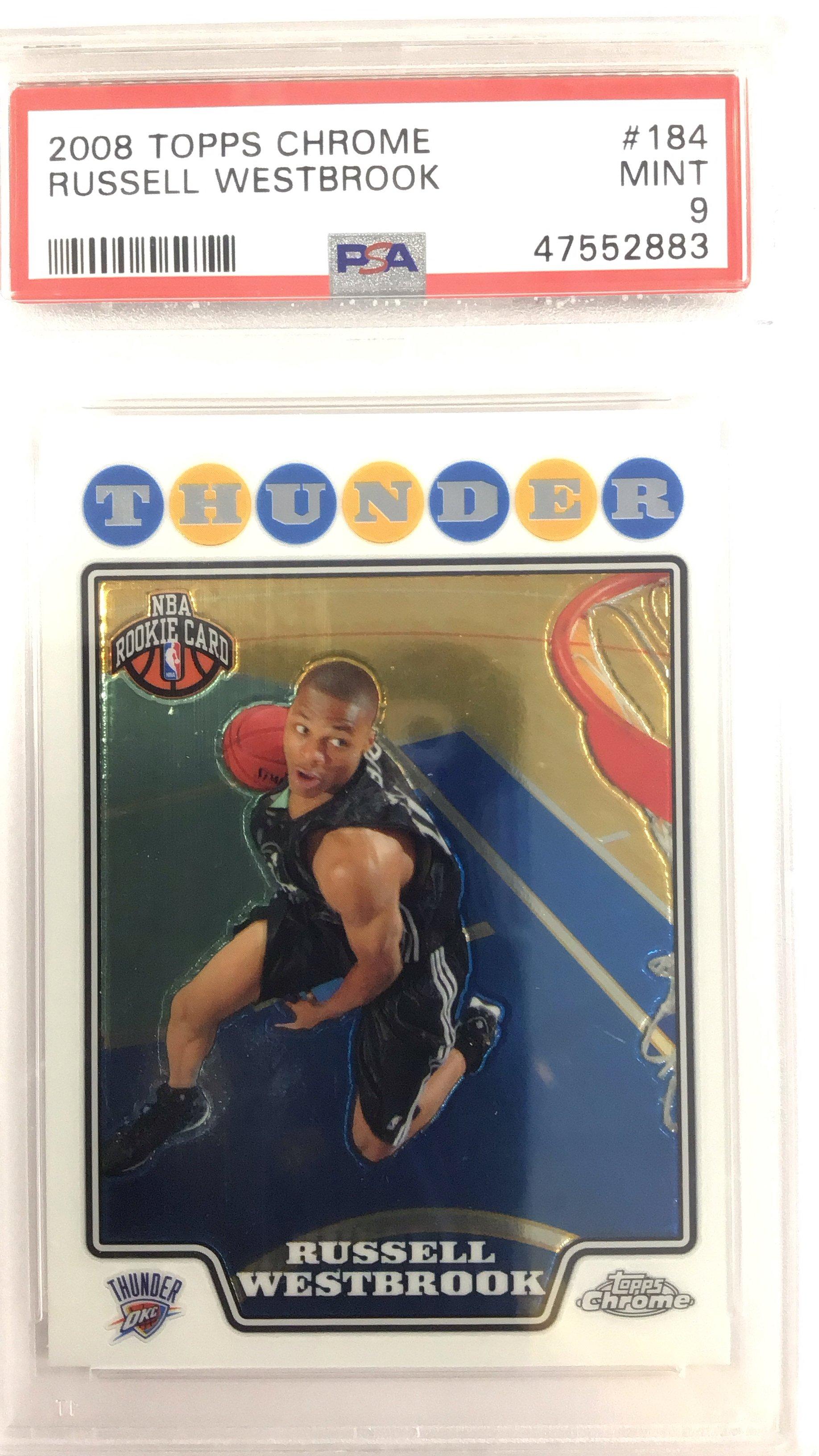 2008 Topps Chrome 184 Russell Westbrook PSA 9