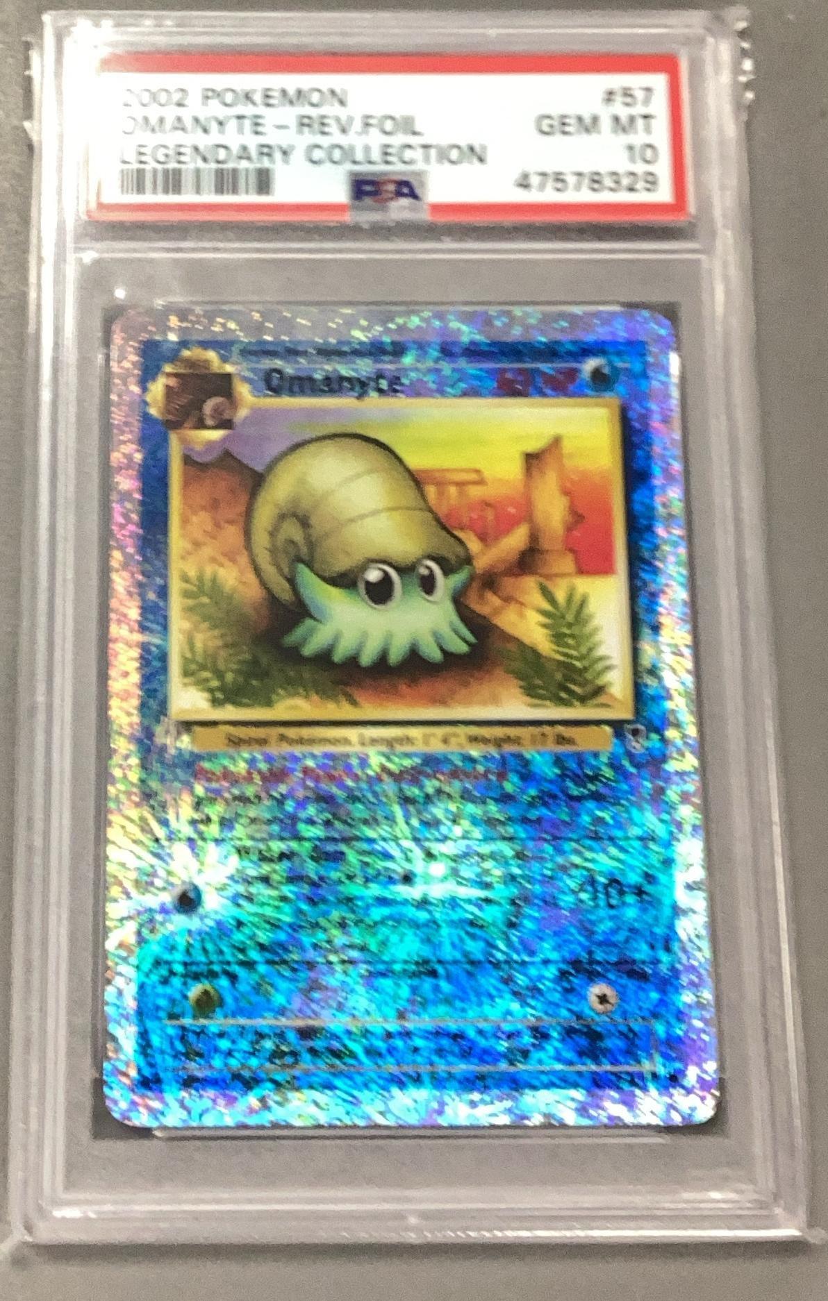 pokemon omanyte card Omanyte Fossil 1st Edition 62/62 CGC 9 – TBC Games main image 1