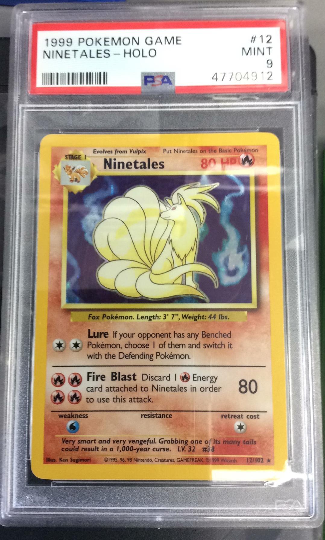 PSA9 旧裏 NINETALES - HOLO キュウコン ポケモンカード 2016 Pokemon Xy Evolutions 15 Ninetales-holo PSA 9 Graded Card
