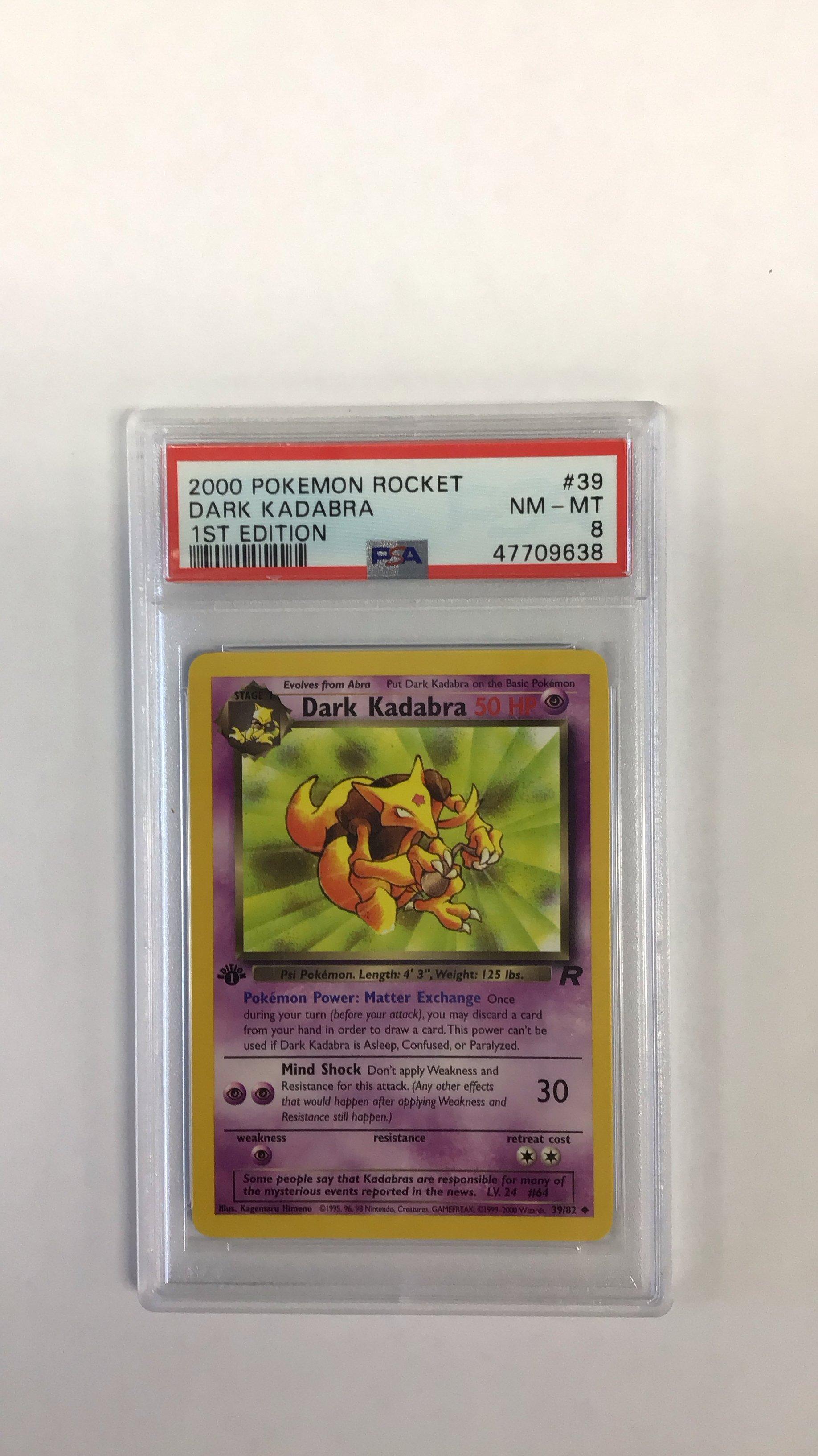 2000 Pokemon Rocket 39 Dark Kadabra PSA