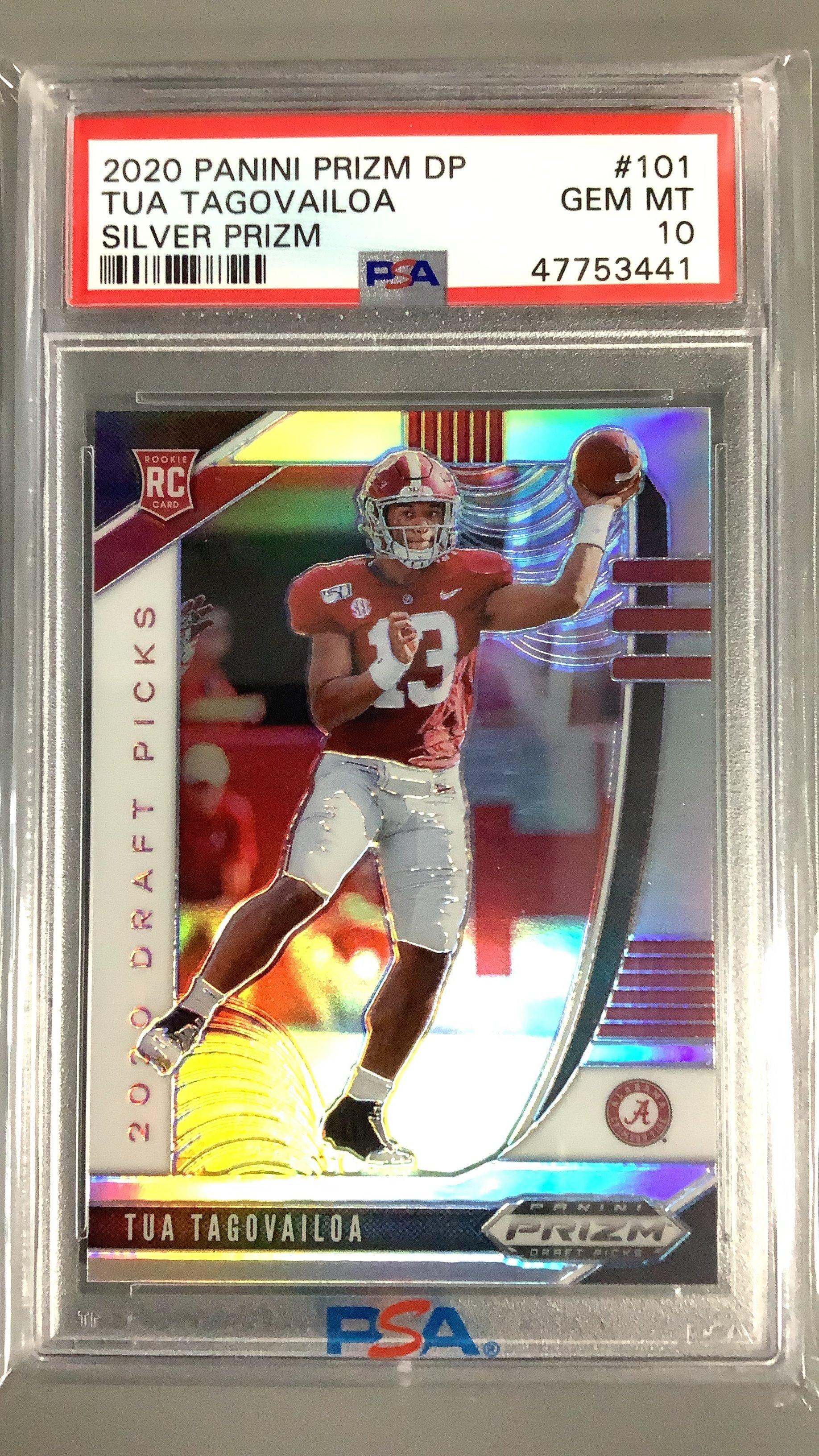 2020 Panini Prizm Draft Picks 101 Tua Tagovailoa PSA 10