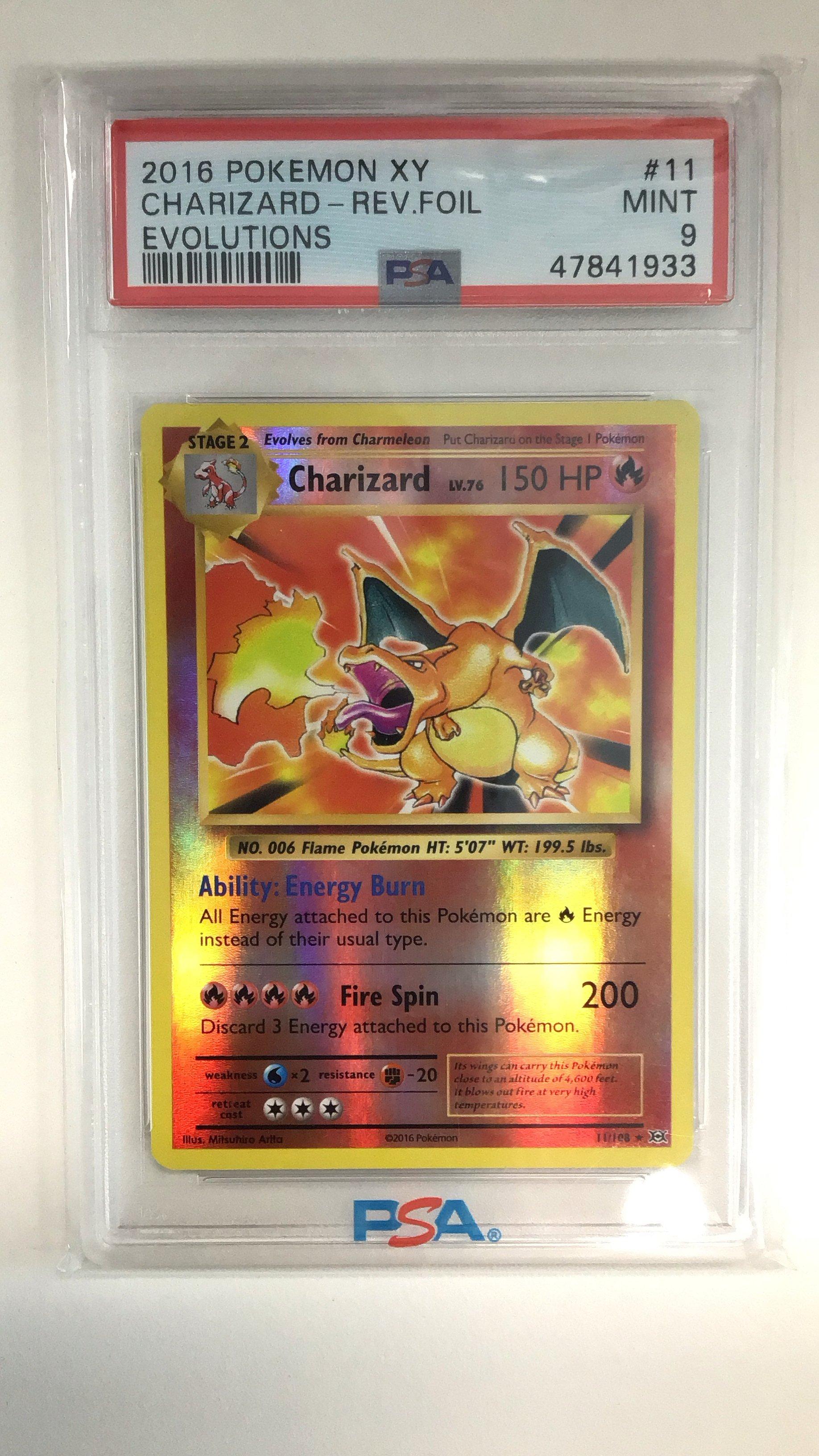 2016 Pokemon Xy Evolutions 11 Charizard-reverse Foil PSA 9 | GameStop