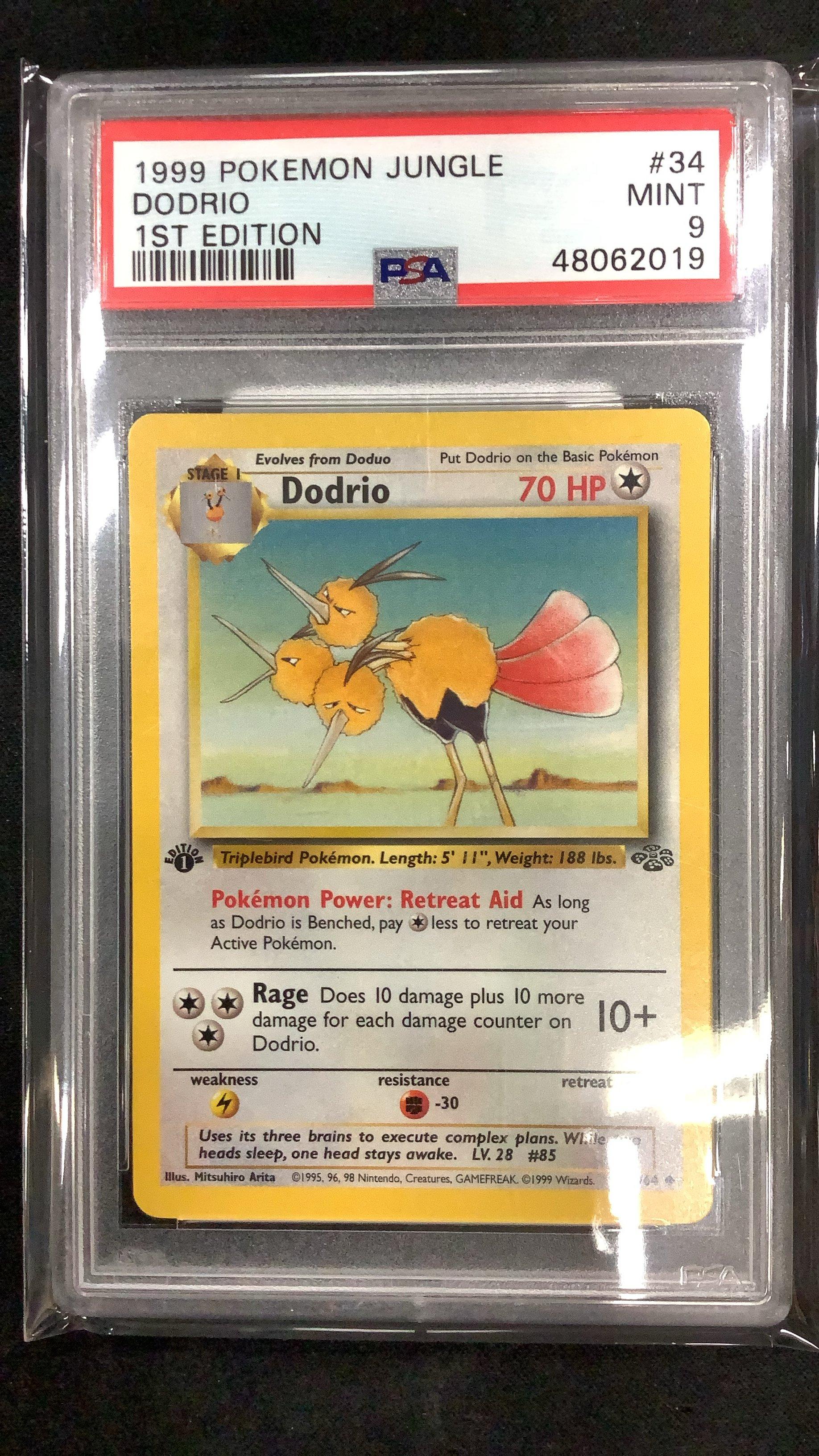 1999 Pokemon Jungle 34 Dodrio 1st Edition PSA