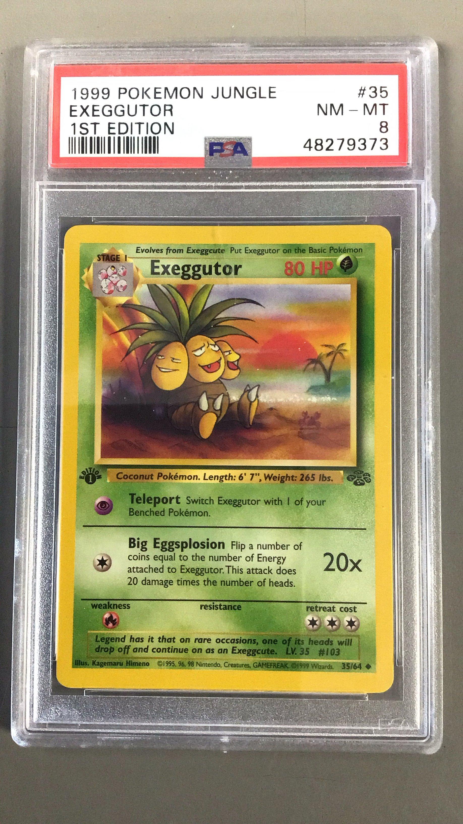 1999 Pokemon Jungle 35 Exeggutor 1st Edition PSA