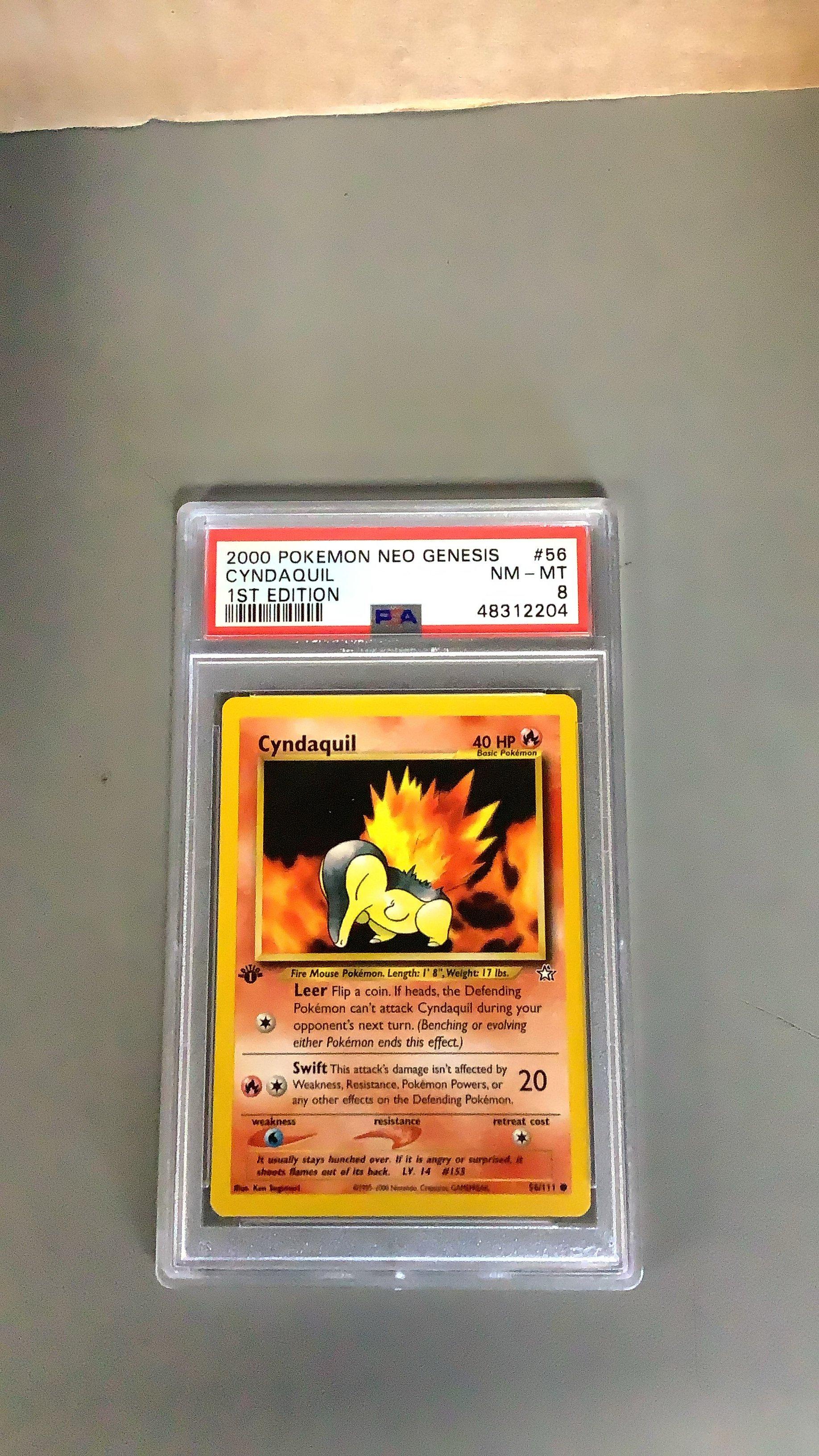 2000 Pokemon Neo Genesis 1st Edition 56 Cyndaquil PSA