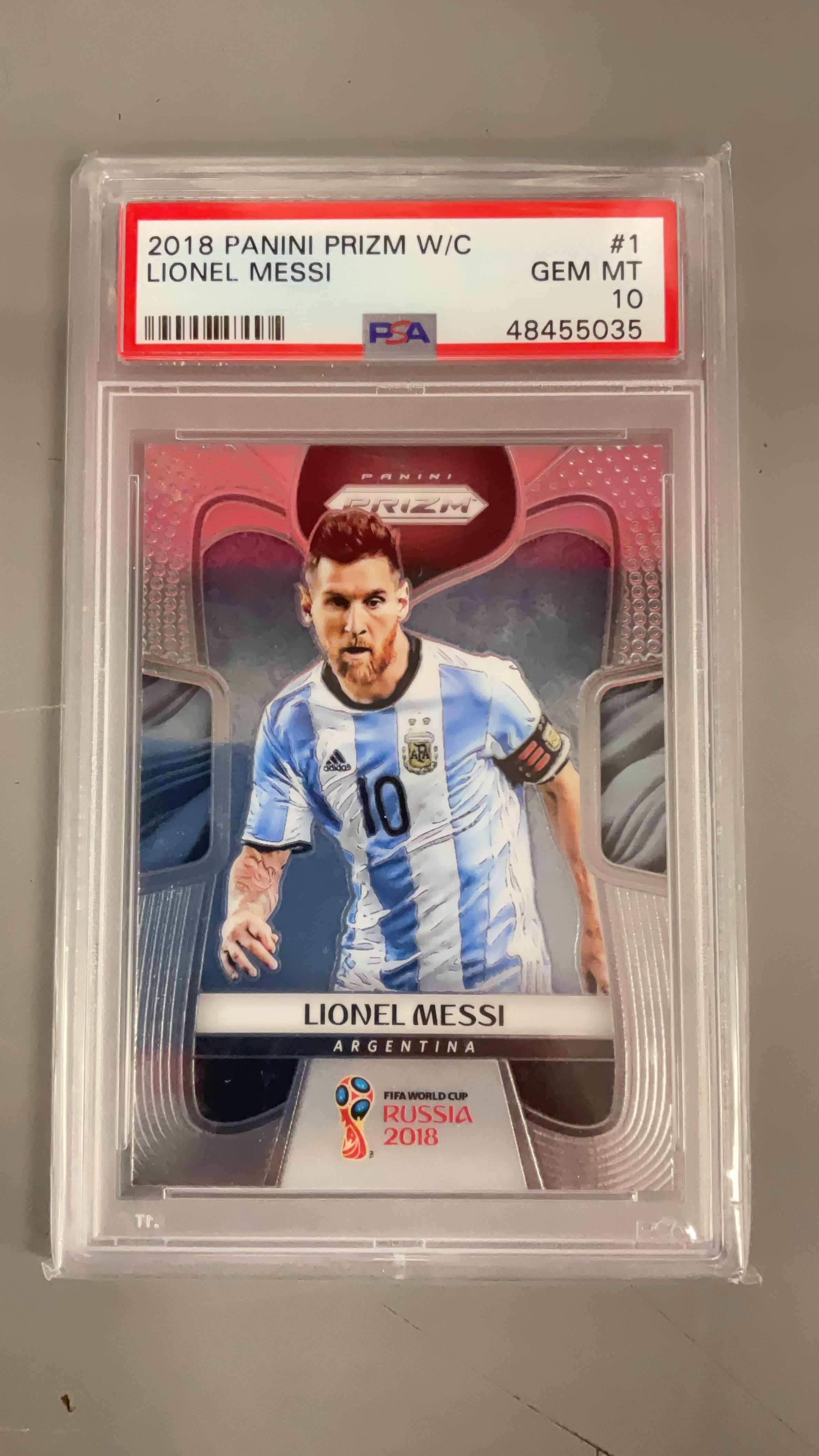 messi graded card World Trading Card Graded 2019 Topps Now UCL - Lionel Messi #55 main image 1