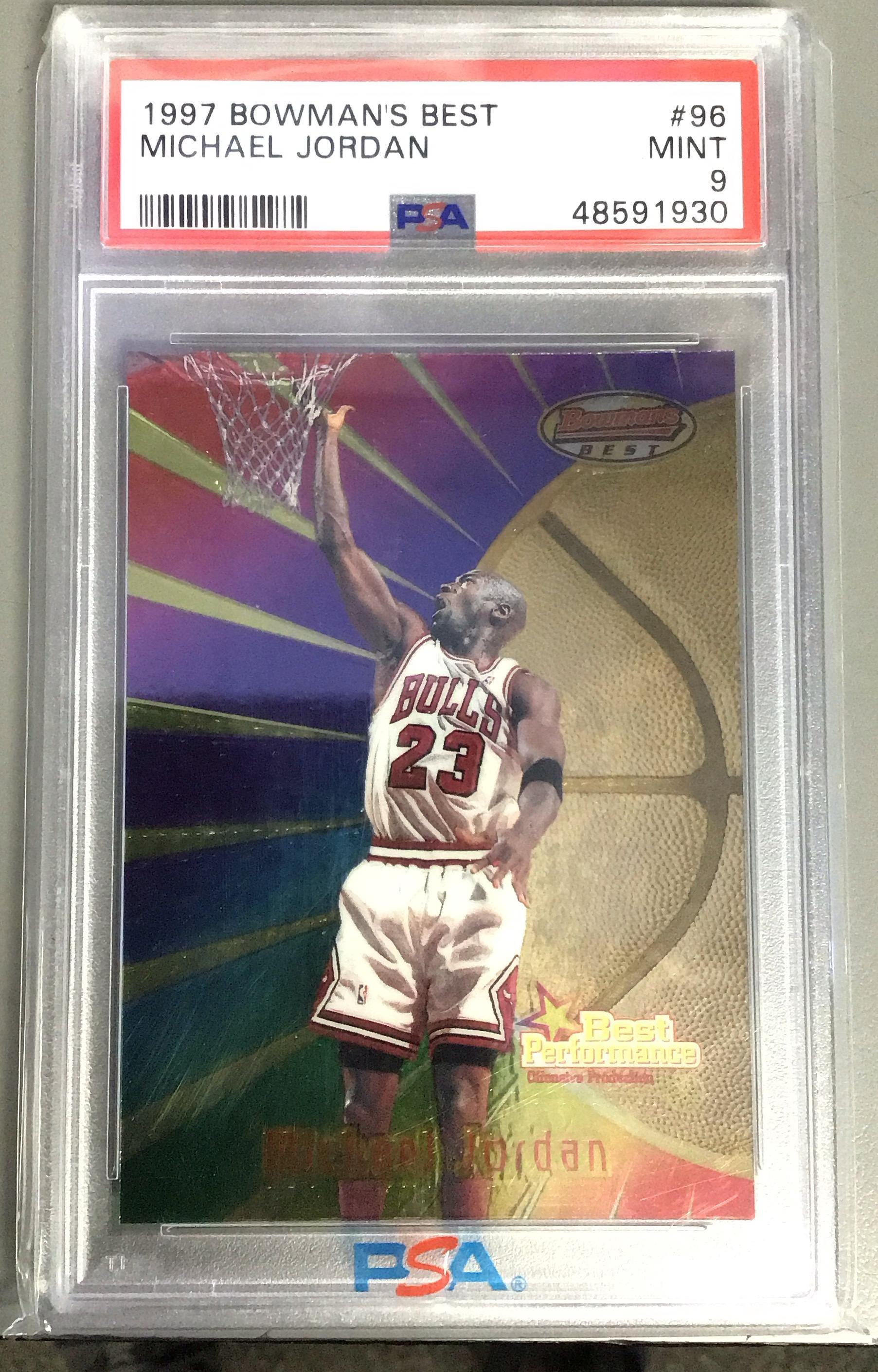 1997 Bowman's Best 96 Michael Jordan PSA 9