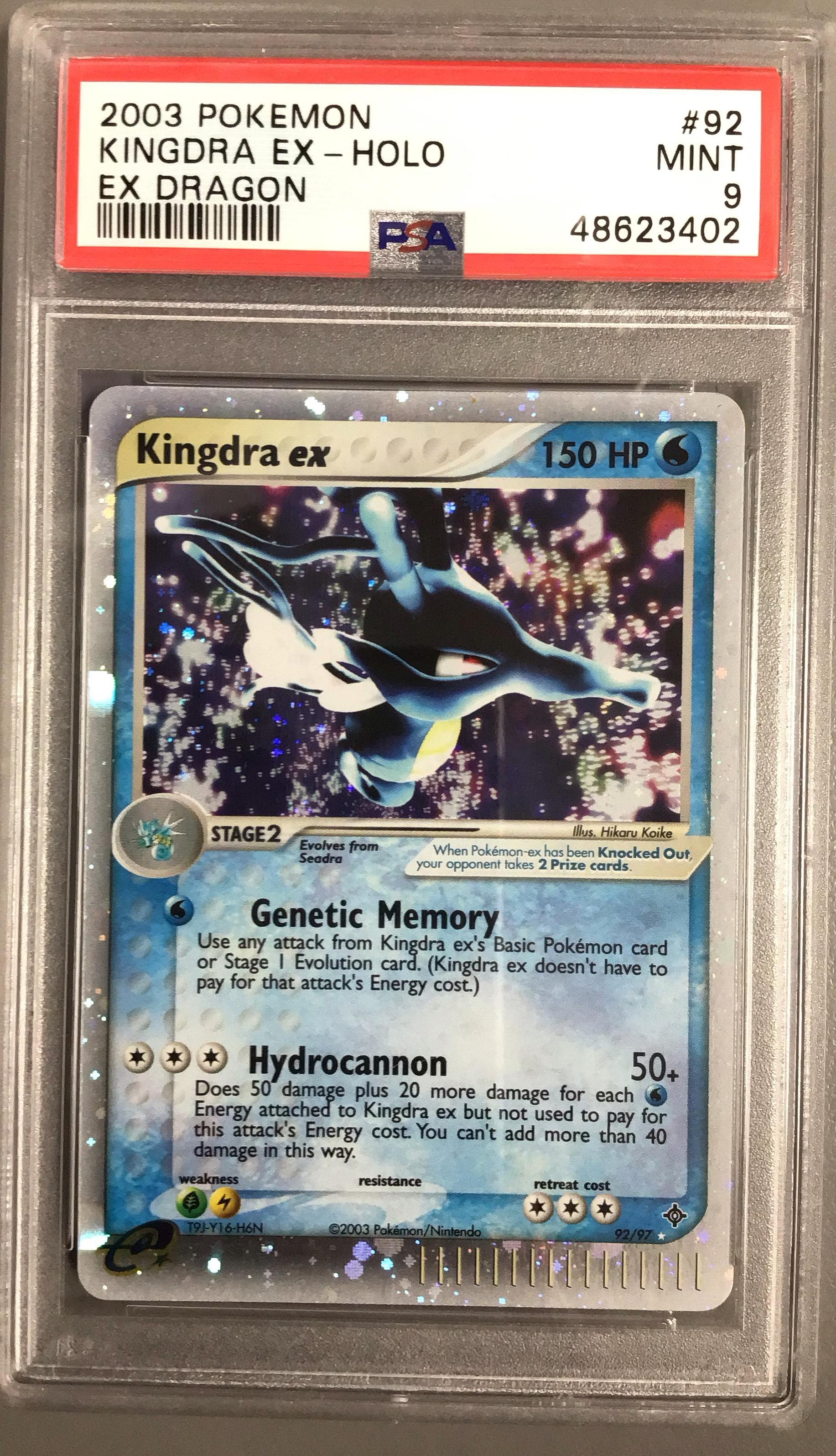 2003 Pokemon Ex Dragon 92 Kingdra Ex-holo PSA 9 Graded Card | GameStop