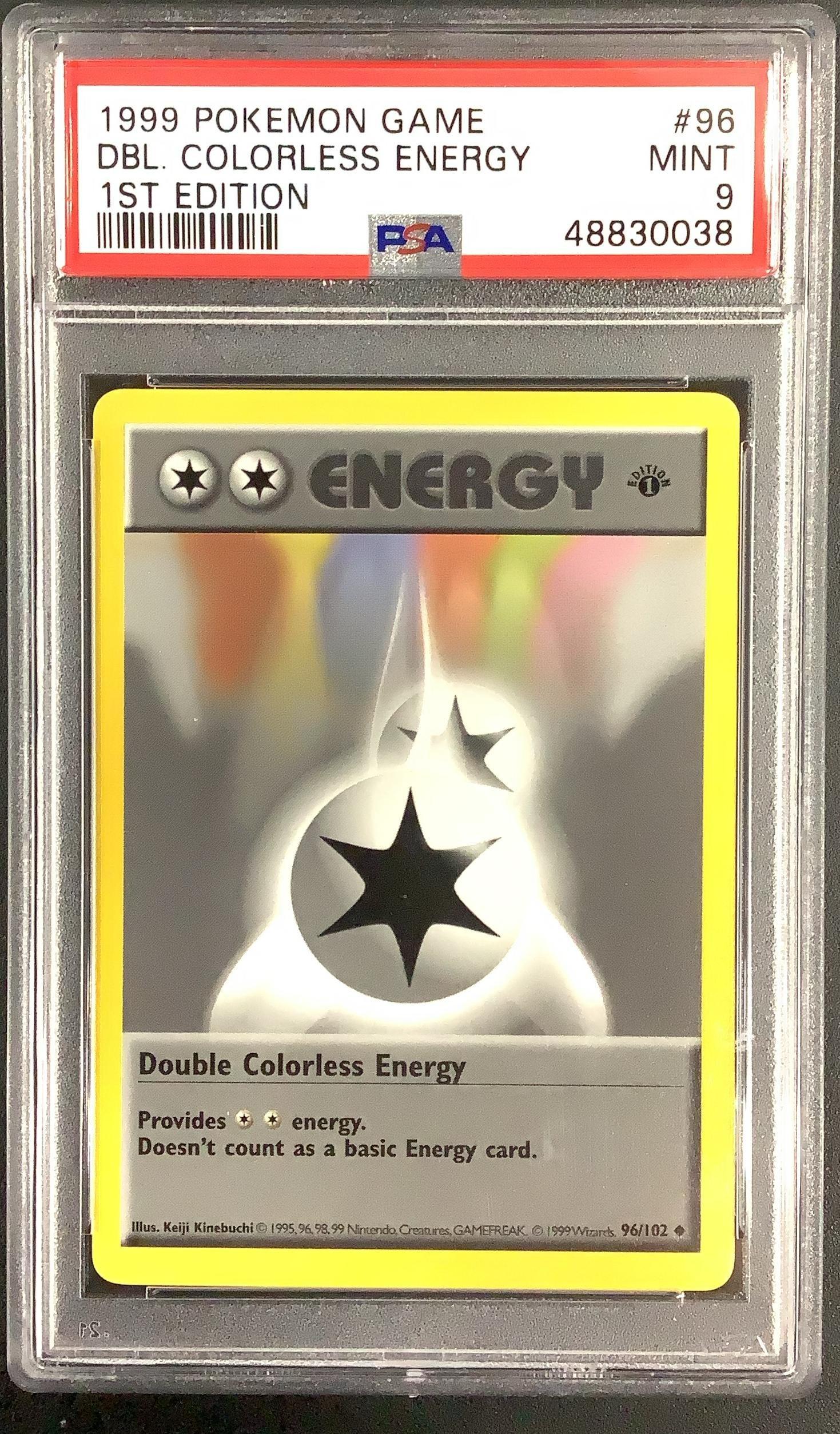 1999 Pokemon Game 96 Double Colorless Energy 1st Edition PSA