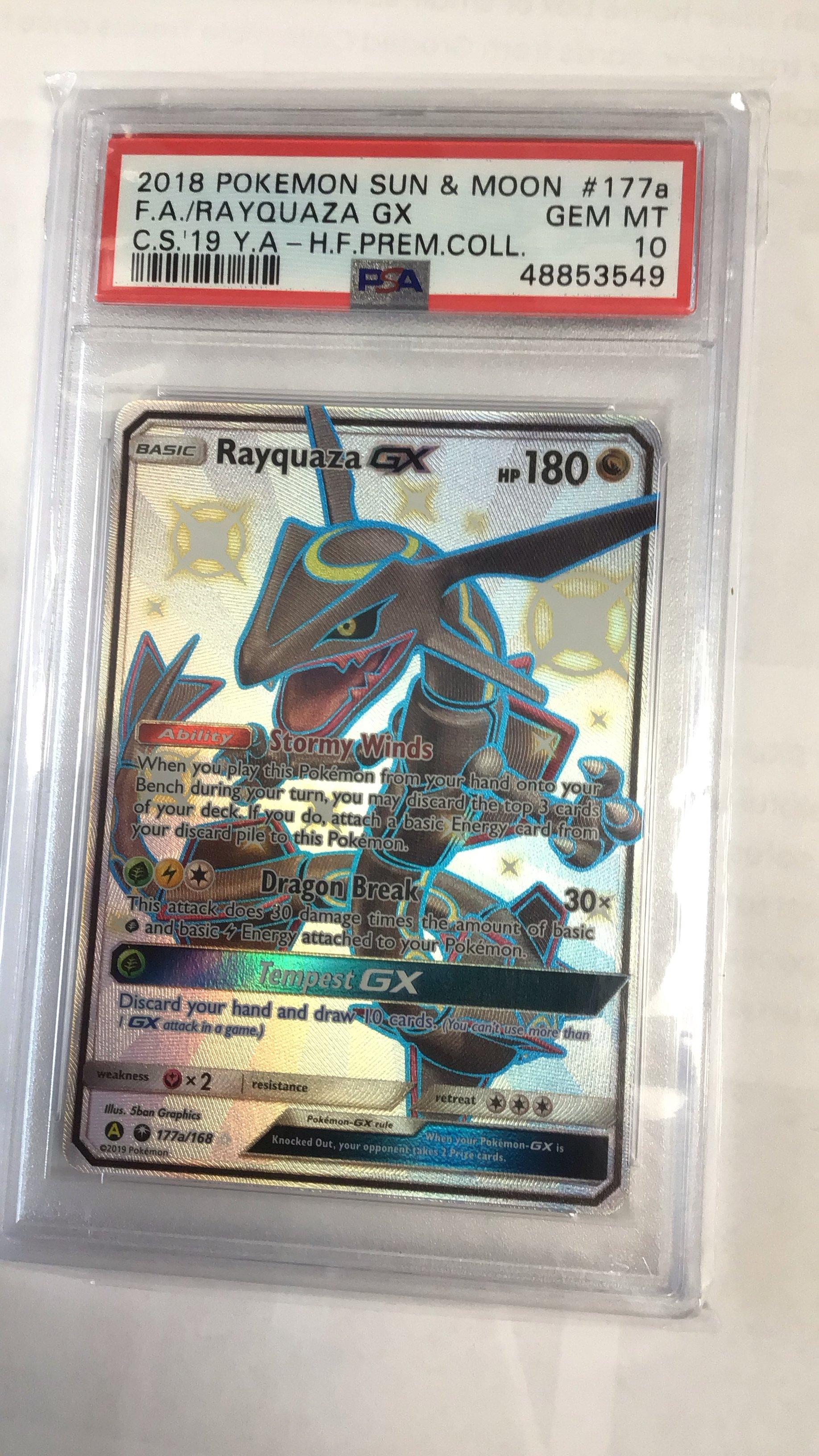 2018 Pokemon Sun & Moon Celestial Storm 177a Full Art/rayquaza Gx